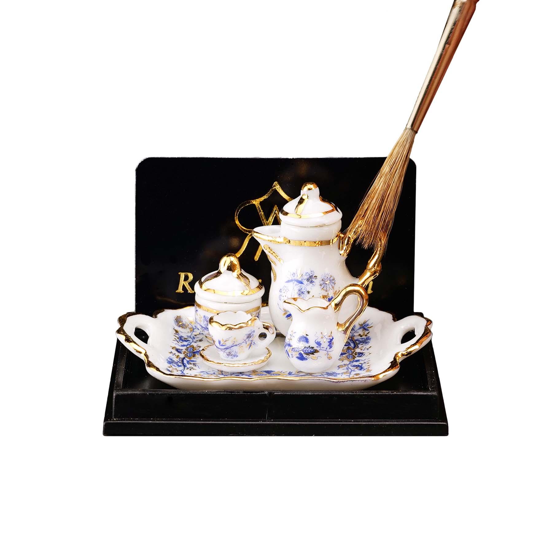 Kaffeetablett - Dekor Goldzwiebel