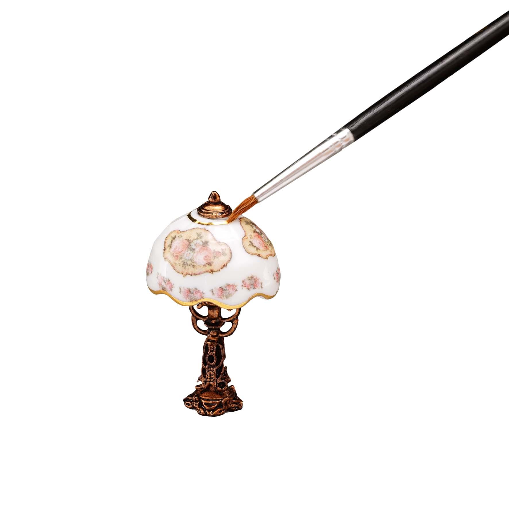 Lampe - Dekor klassische Rose