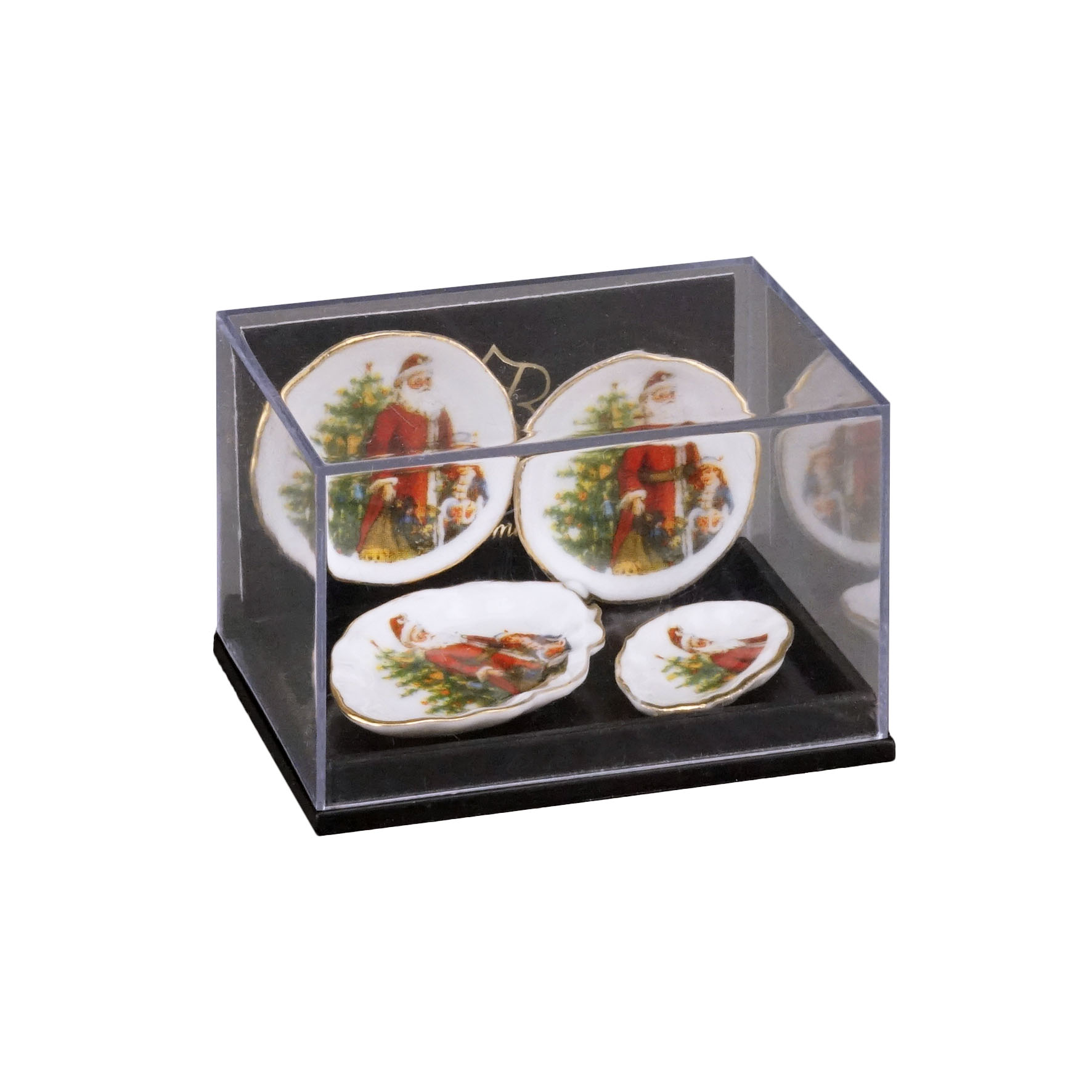 2 Speisegedecke - Dekor "Weihnachtsmann"