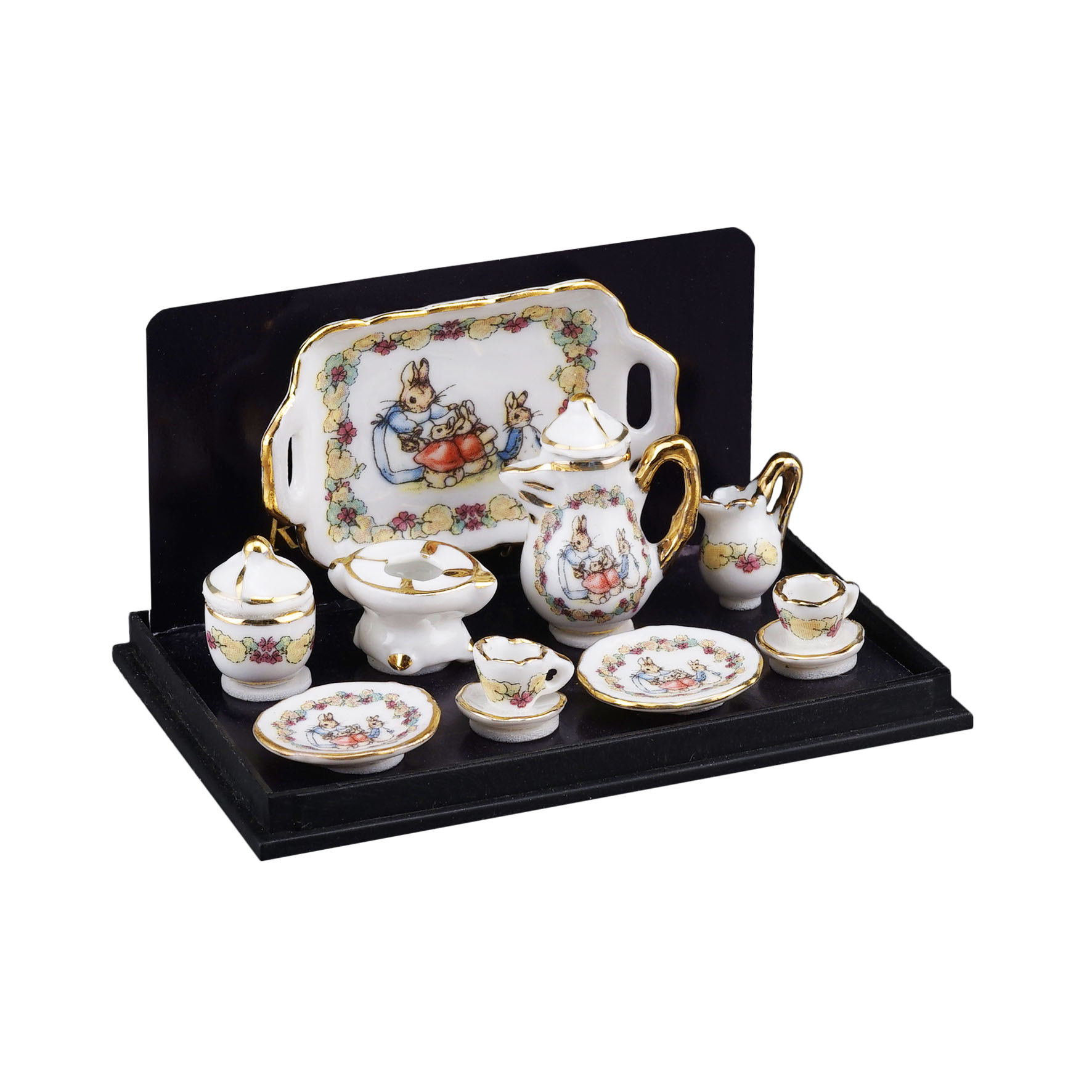 Kaffeeservice - Peter Hase "Blumenband"