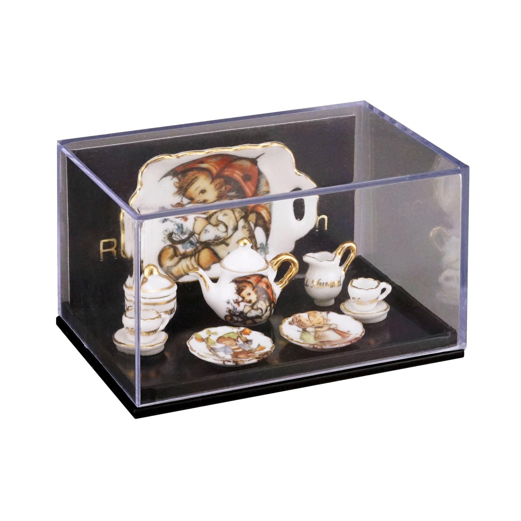 Kaffeeservice mit Tablett - Hummel "Farbkunst"