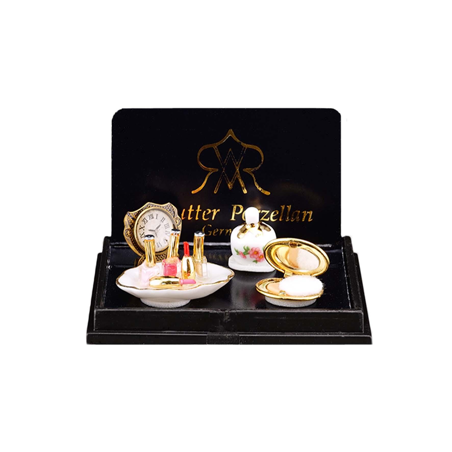 Schminkset mit Uhr und Zubehör - Dekor Rose