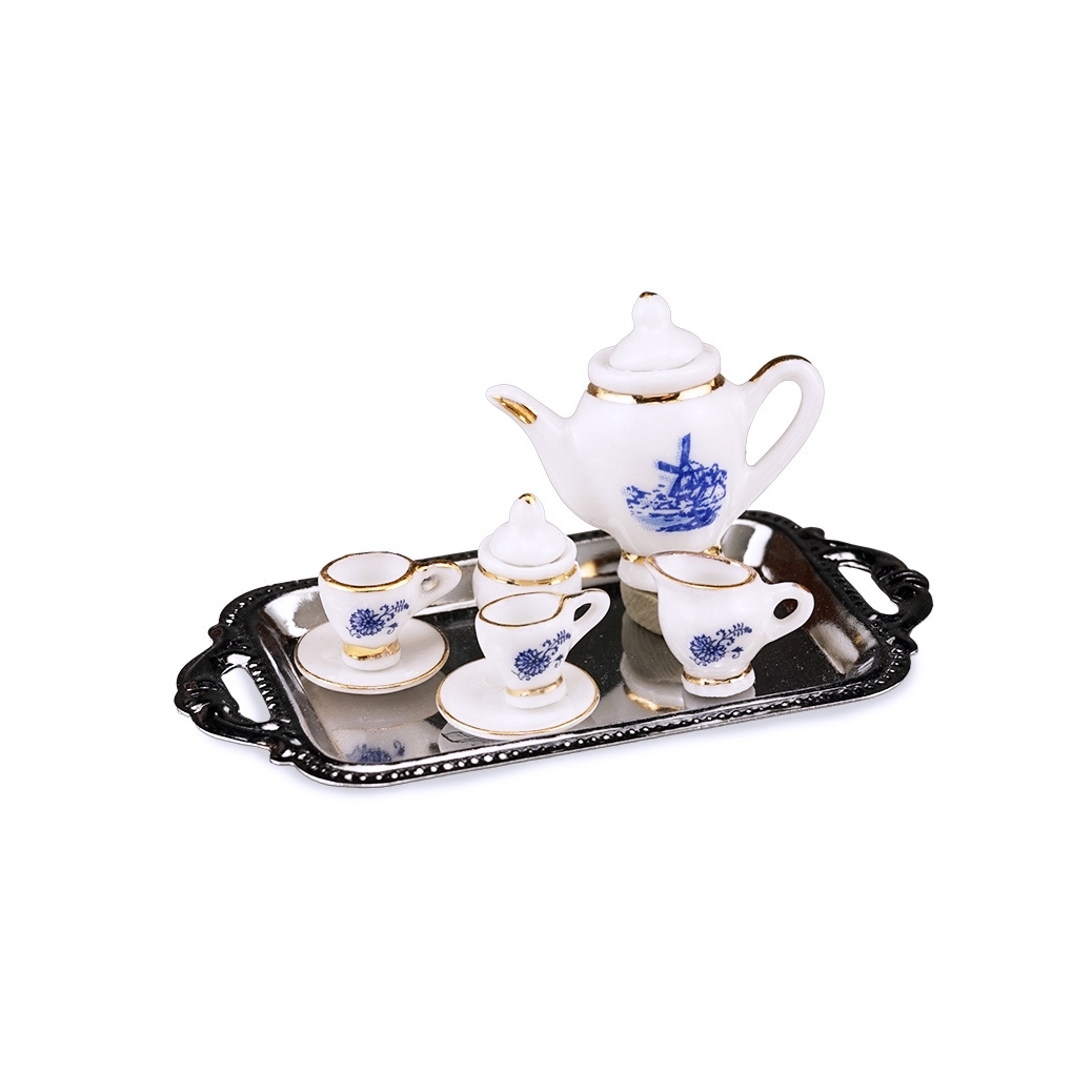 Kaffeeset 9 teilig - Dekor Delft