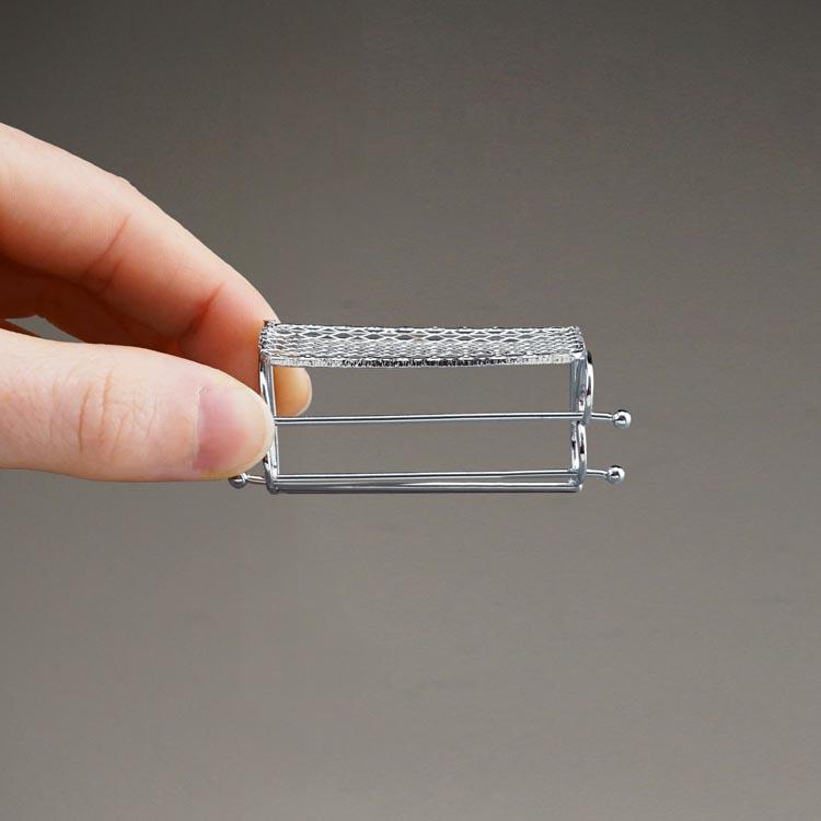 Badehandtuchablage Metalloptik