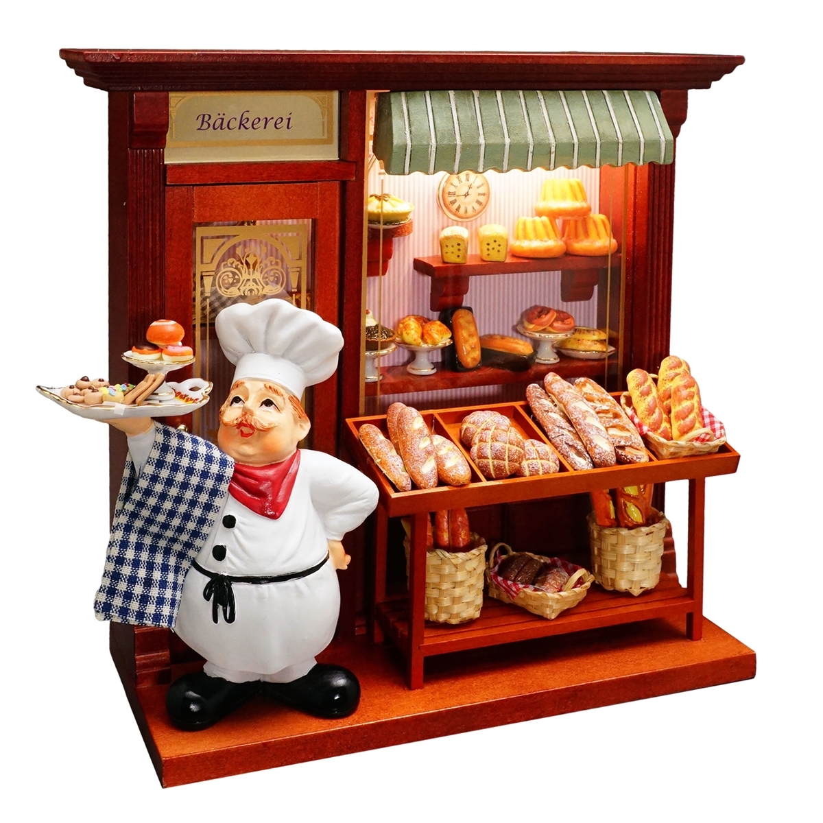 Bäckerei mit Beleuchtung