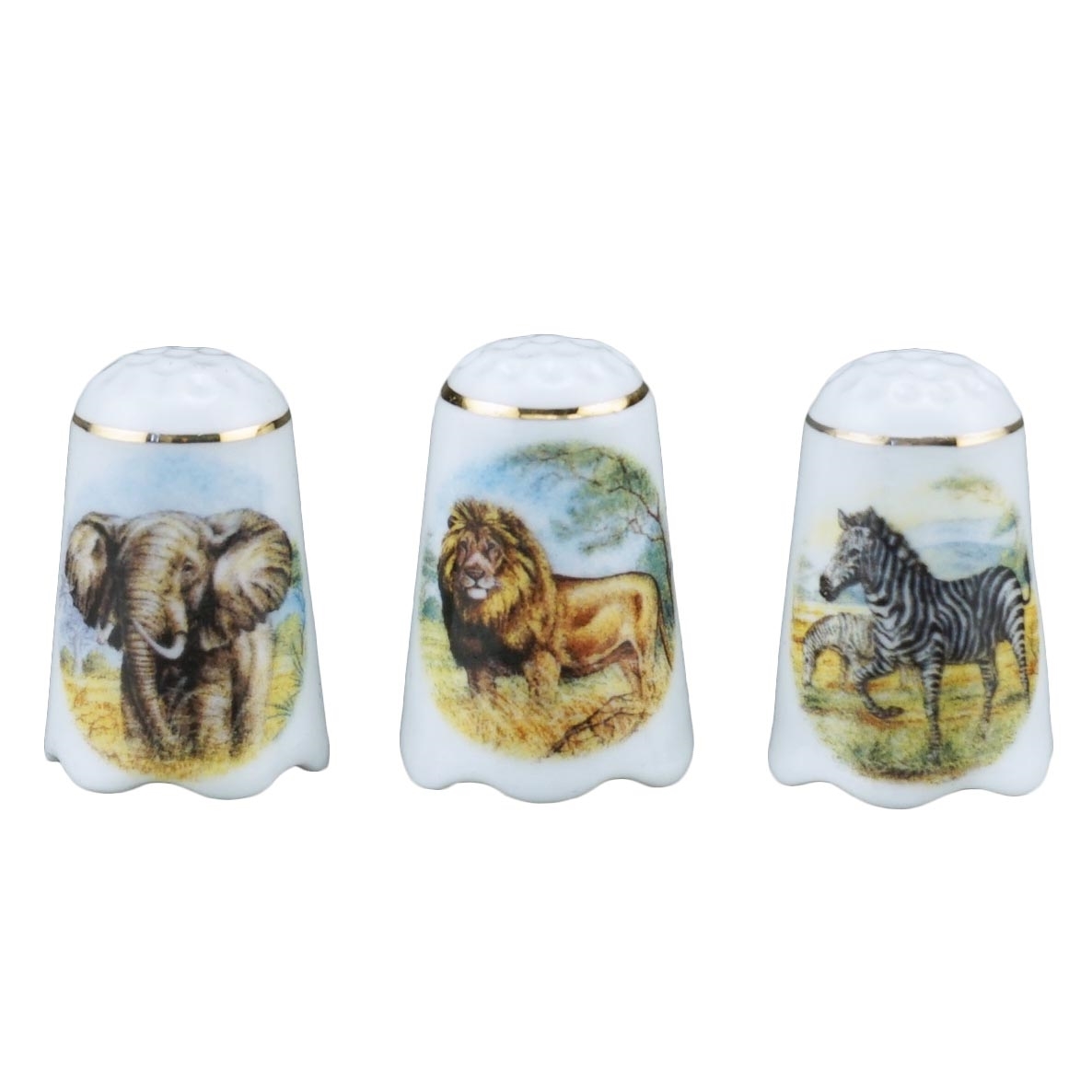 Fingerhut Wellenrand "Safari" - 3er Set