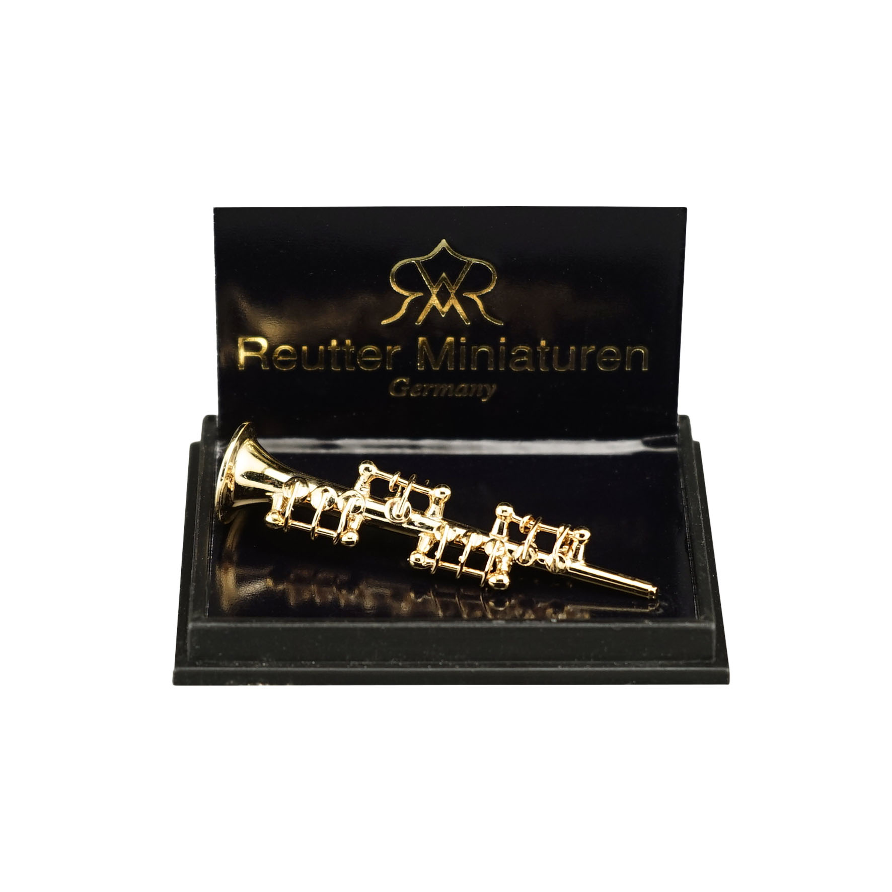 Goldene Klarinette aus Metall