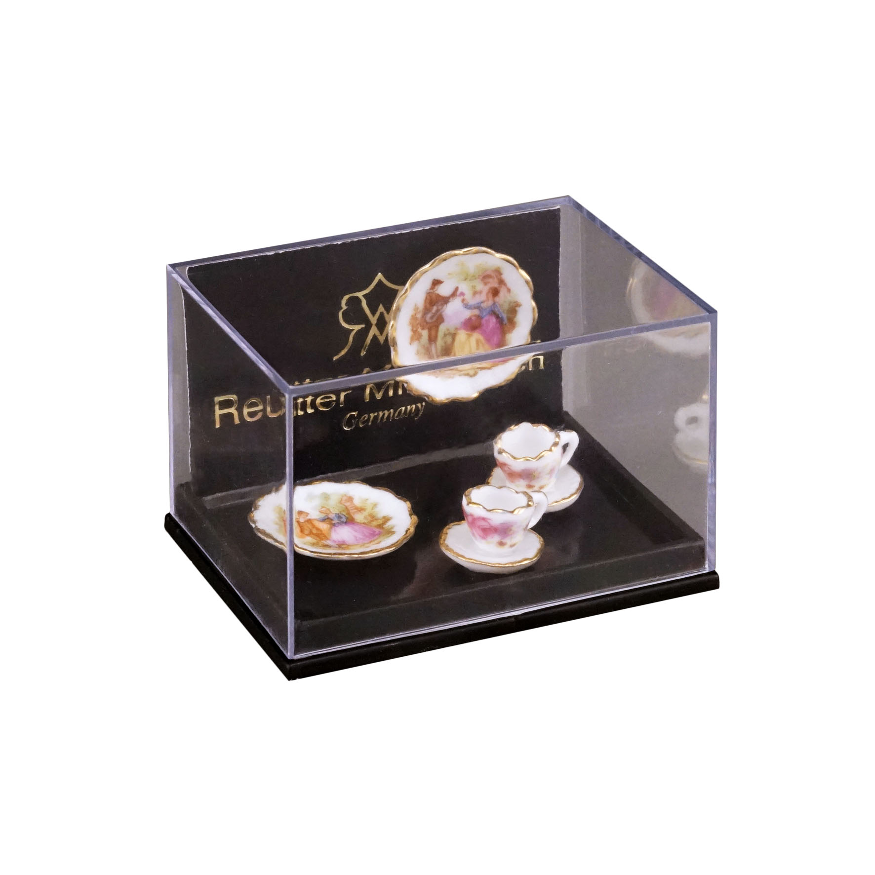 2 Kaffeegedecke - Dekor "Barock"