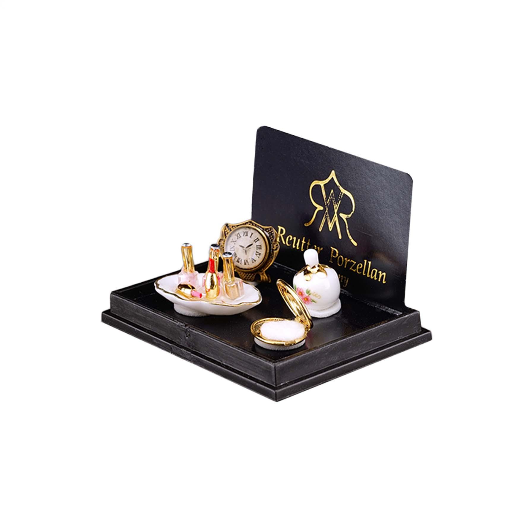 Schminkset mit Uhr und Zubehör - Dekor Rose