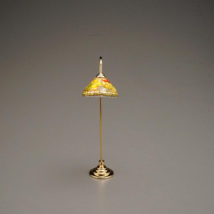 Gebogene Stehlampe - Dekor Tiffany Herbst