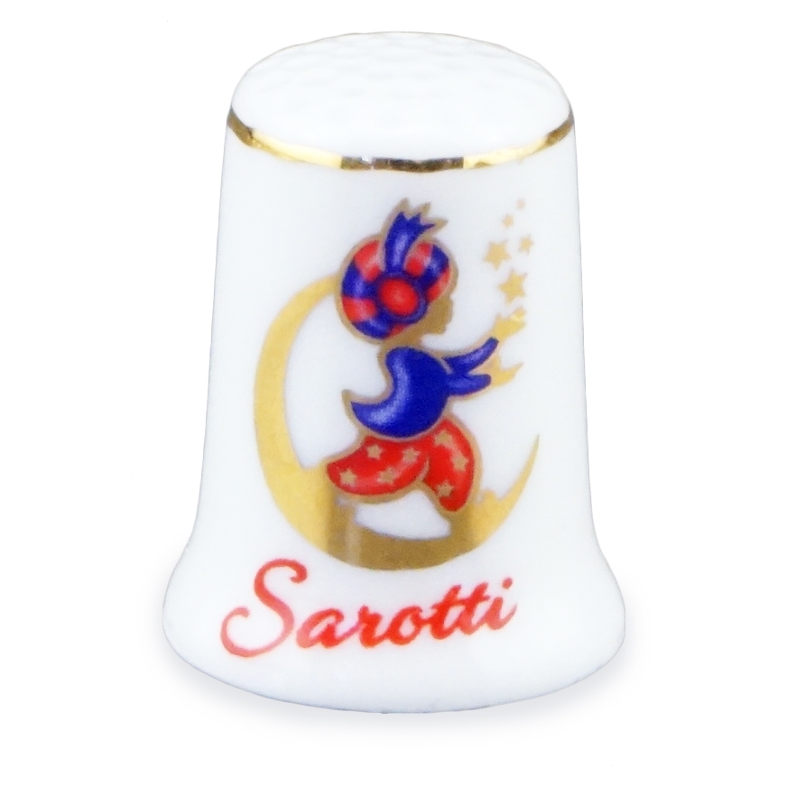 Fingerhut Porzellan "Sarotti Logo"