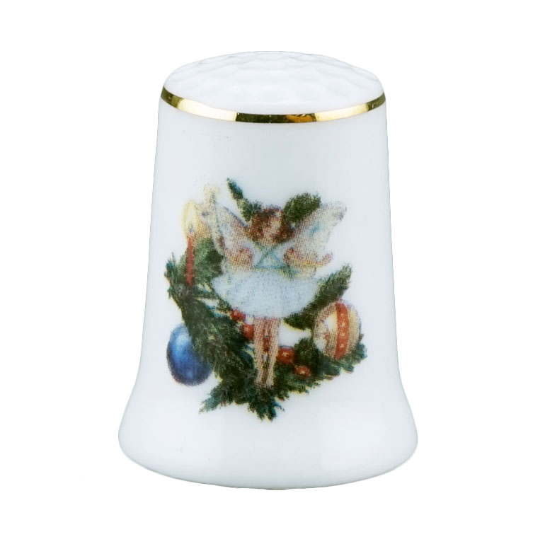 Fingerhut  Porzellan "Weihnachtselfe"