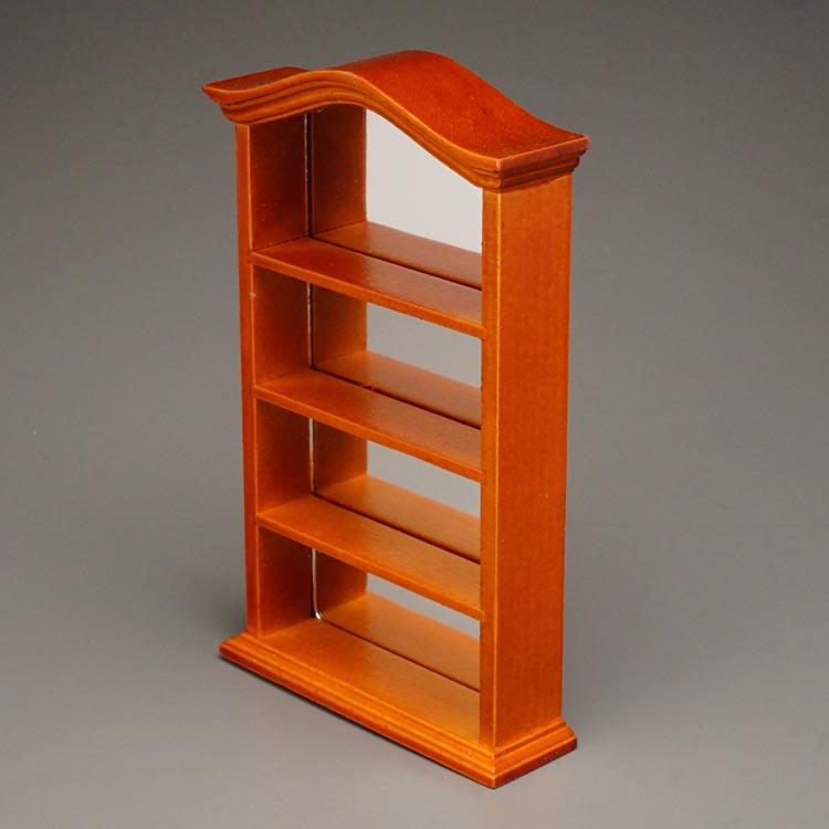Barschrank aus Holz mit Spiegeln