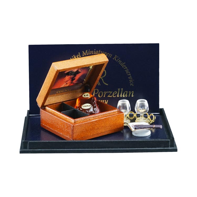 XO Cognac Set mit Zigarren und Gläßern
