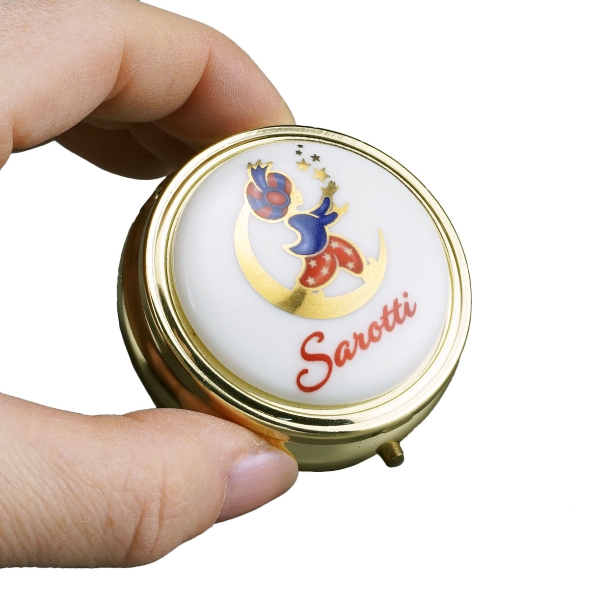 Pillendose "Sarotti Logo"
