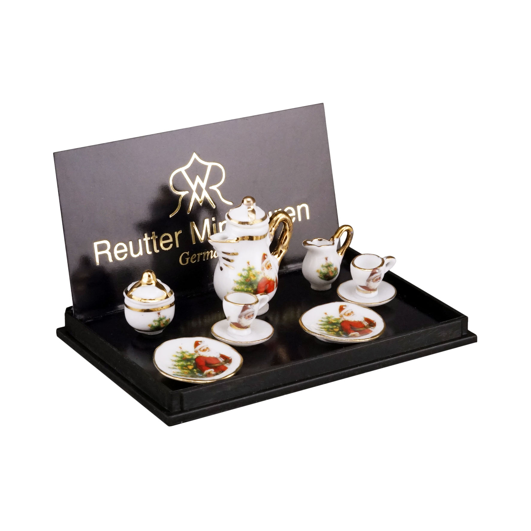 Kaffeeservice 2 Personen - Dekor "Weihnachtsmann"