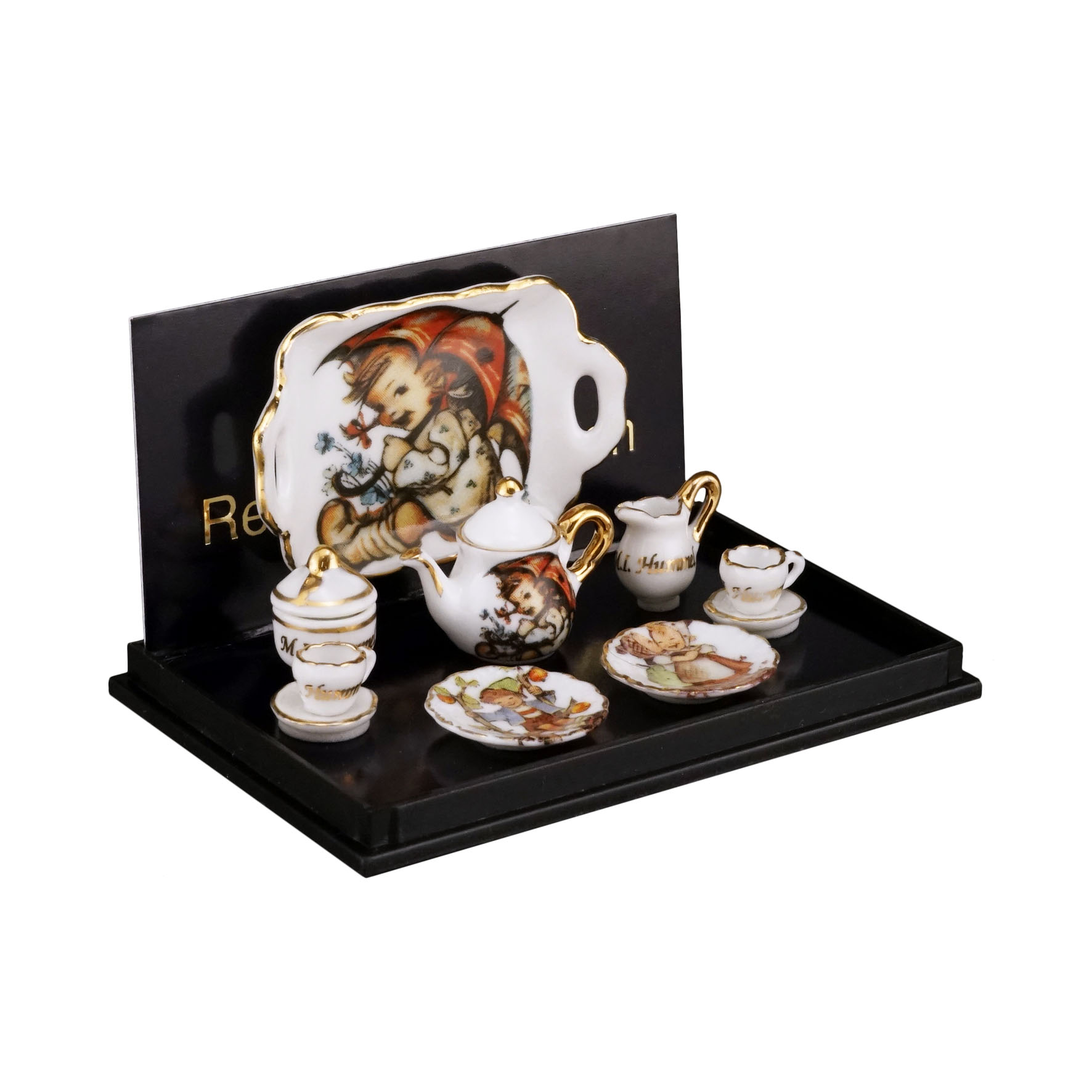 Kaffeeservice mit Tablett - Hummel "Farbkunst"