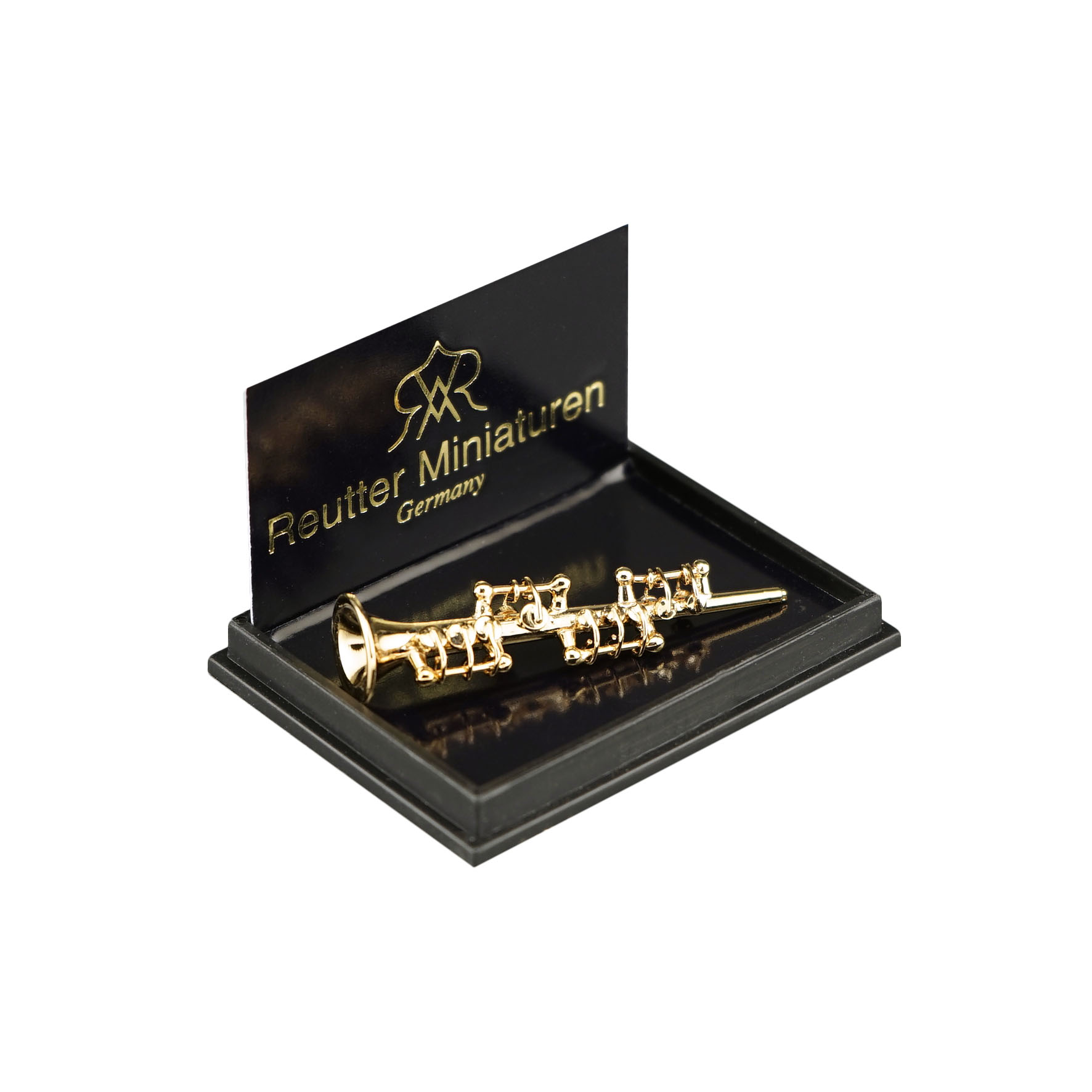 Goldene Klarinette aus Metall