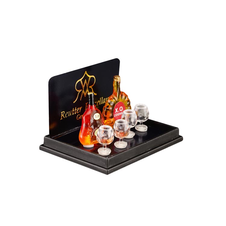Cognacset mit 4 Gläsern