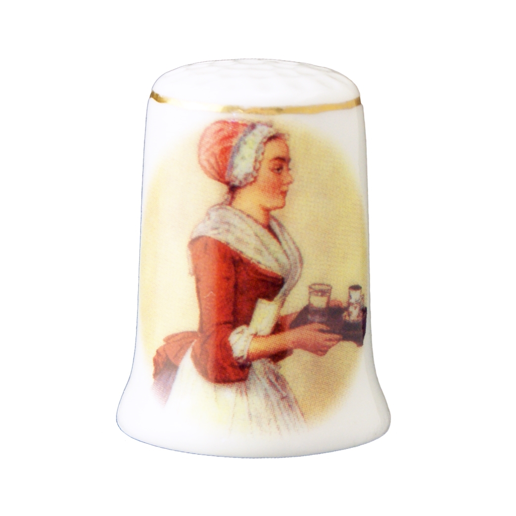 Fingerhut Porzellan "Das Schokoladenmädchen"
