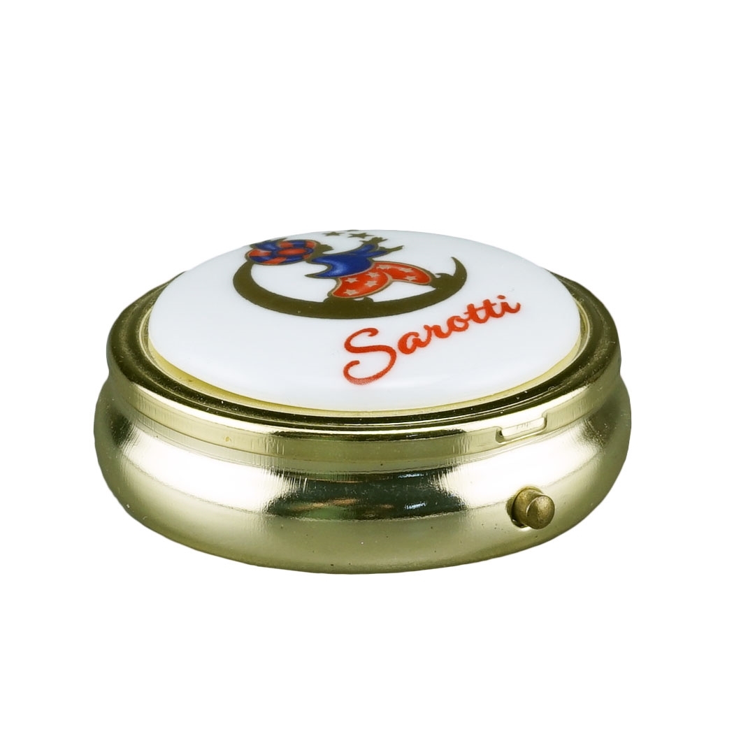 Pillendose "Sarotti Logo"