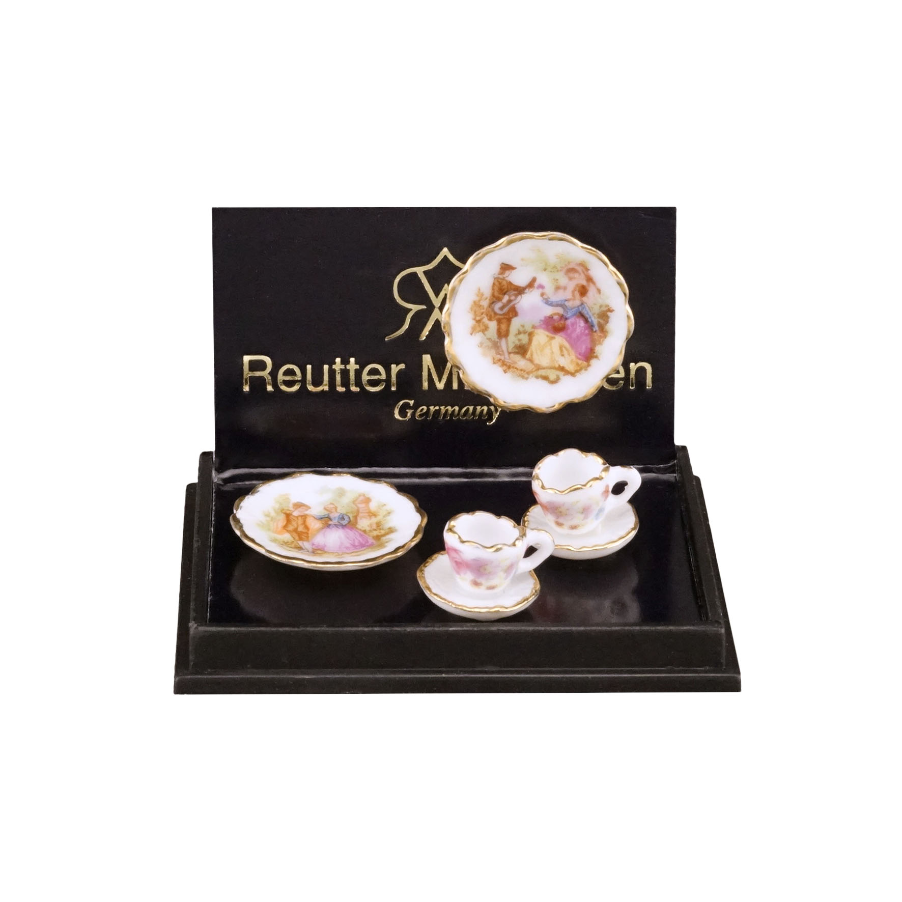 2 Kaffeegedecke - Dekor "Barock"