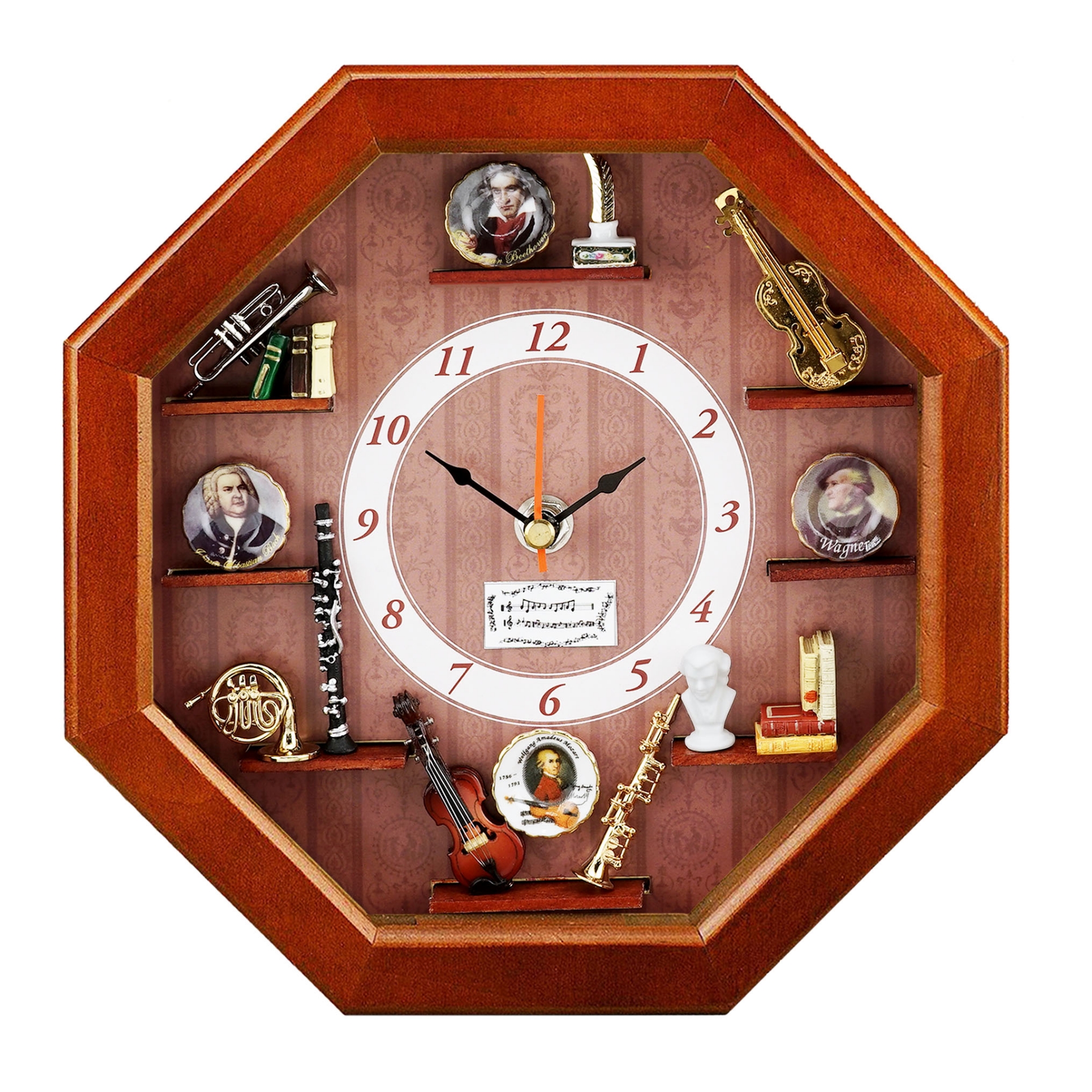 Wanduhr Musik