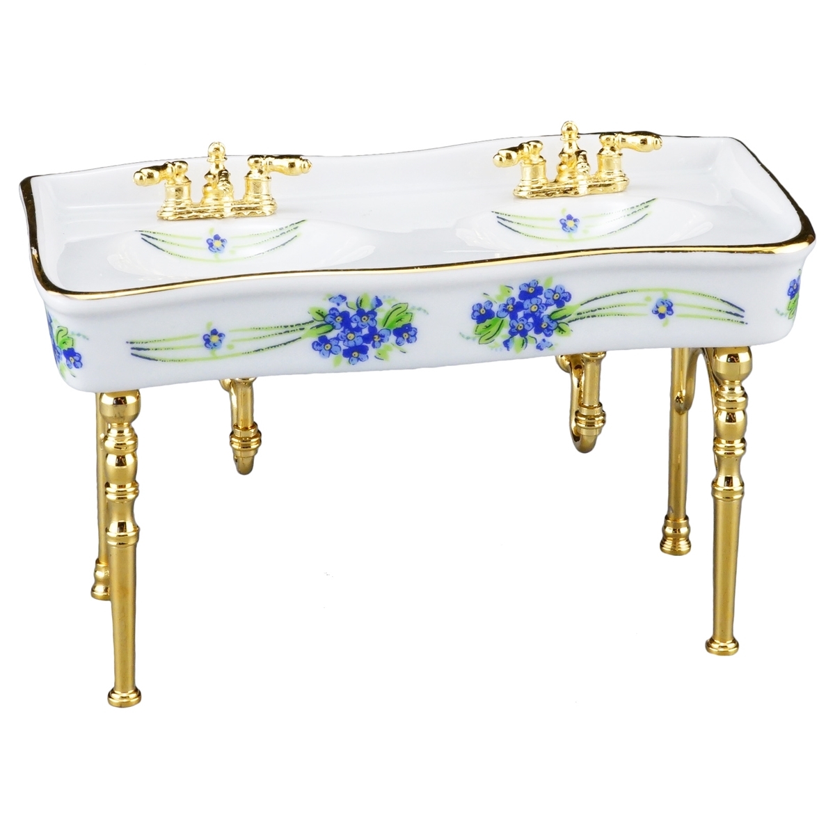 Doppelwaschbecken - Dekor Biedermeier