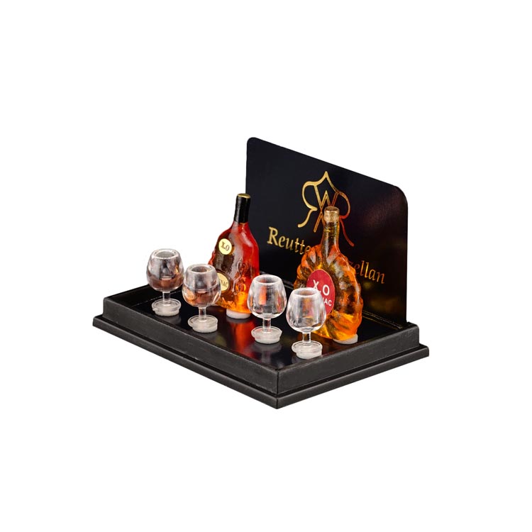 Cognacset mit 4 Gläsern