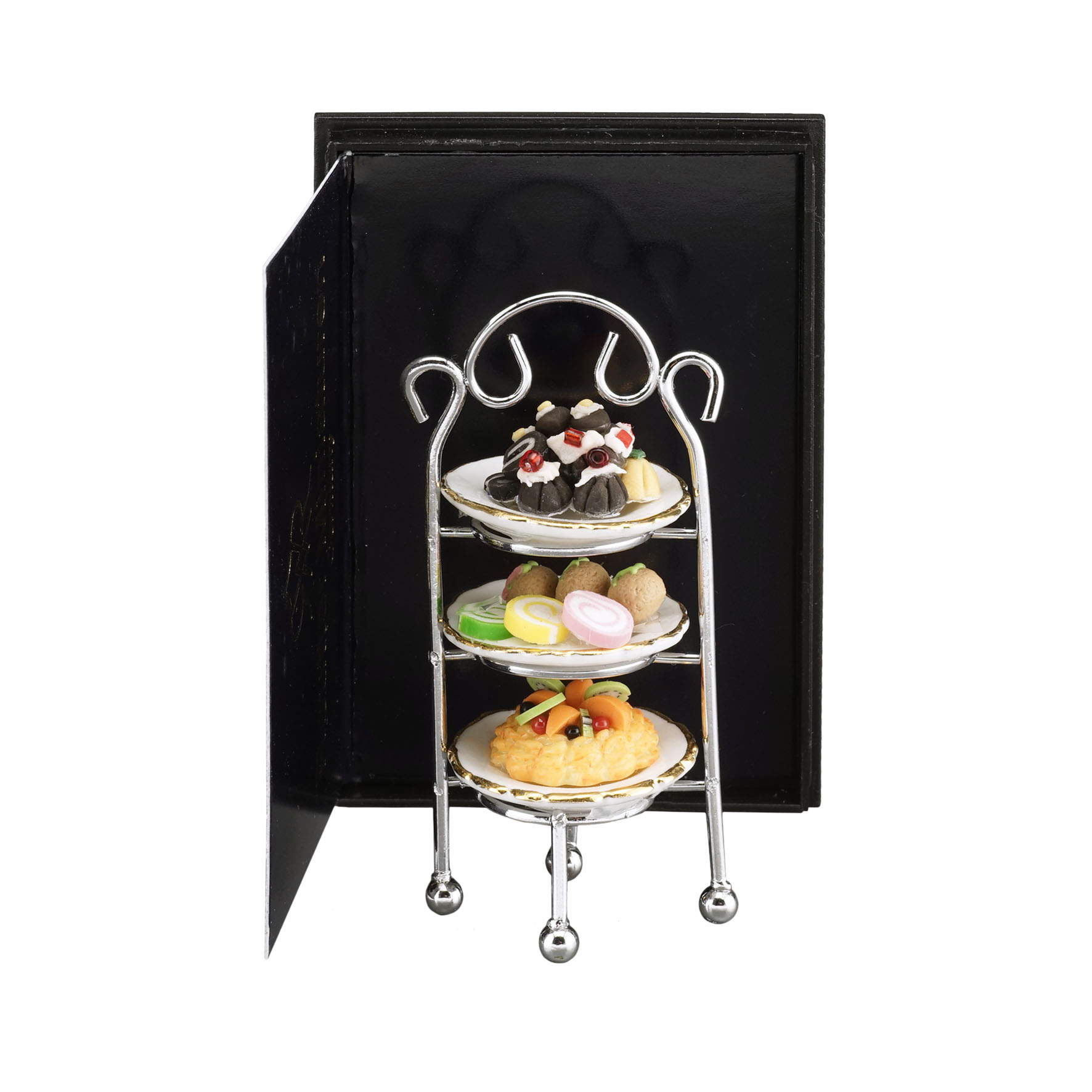 Kuchen Etagere aus Metall mit 3 Kuchen