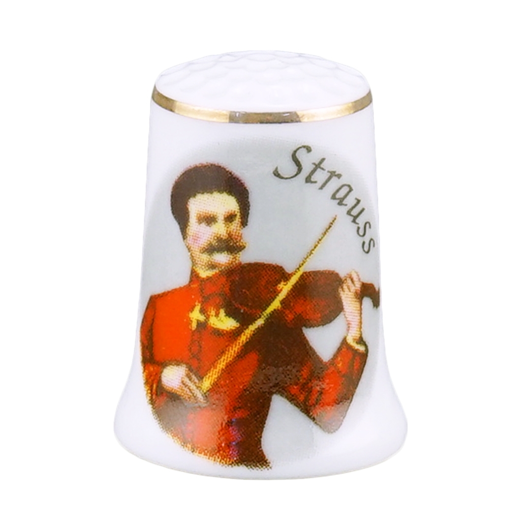 Fingerhut Porzellan "Johann Strauss"