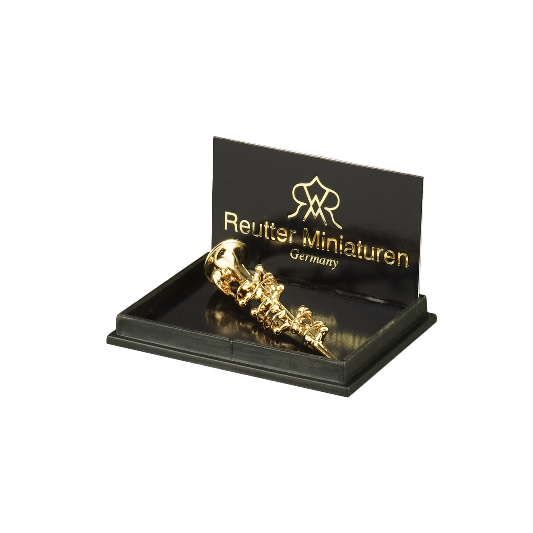 Goldene Klarinette aus Metall