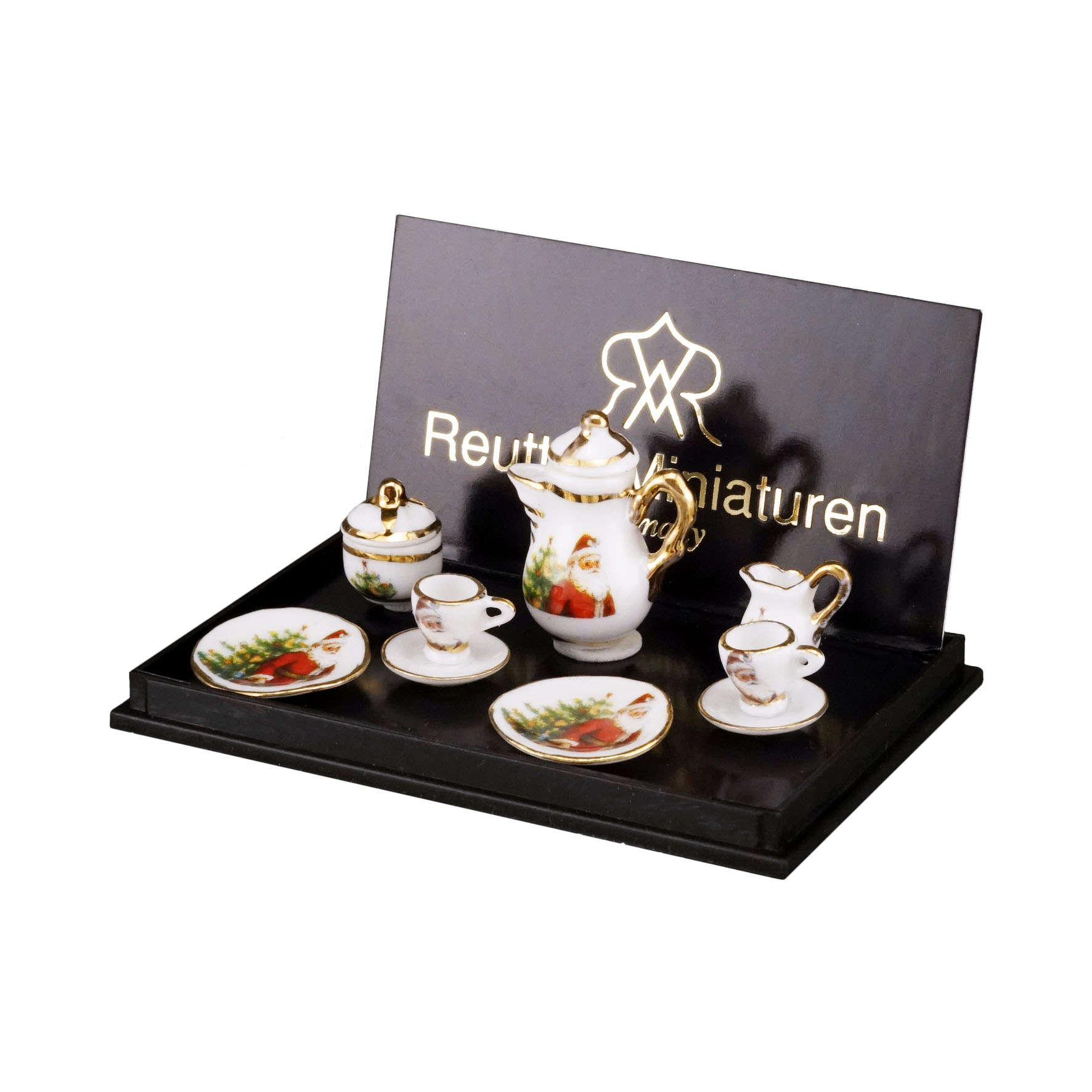 Kaffeeservice 2 Personen - Dekor "Weihnachtsmann"