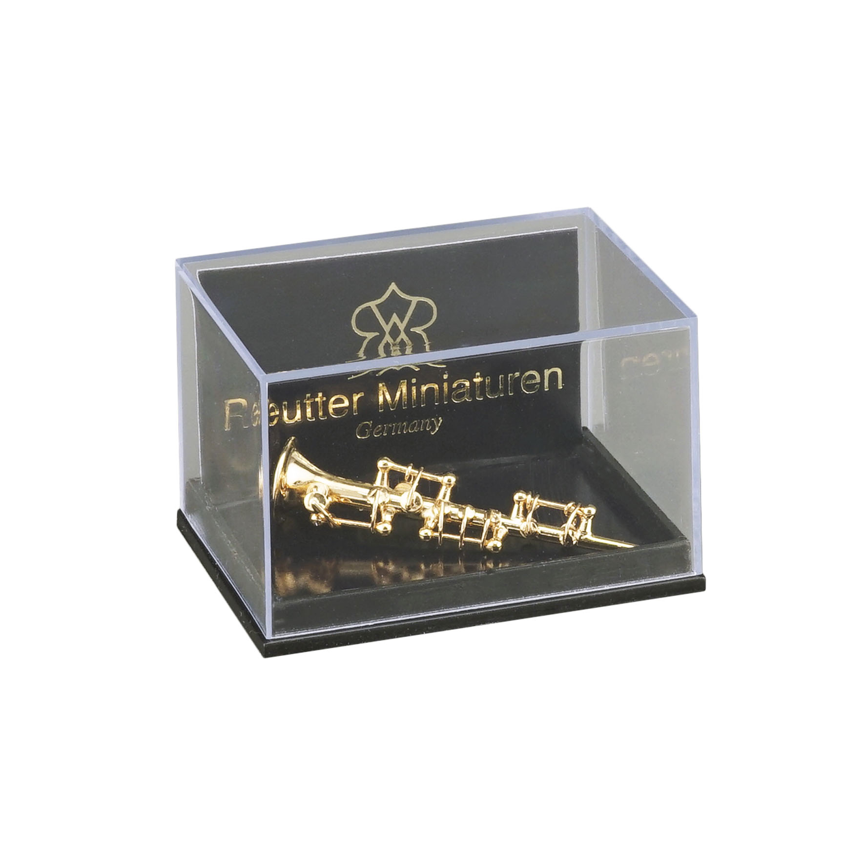 Goldene Klarinette aus Metall