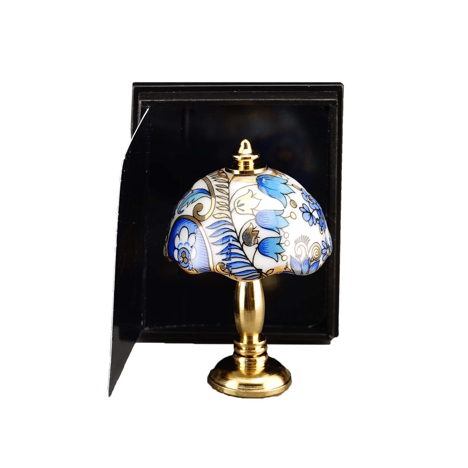Antike Lampe - Dekor Blauer Traum