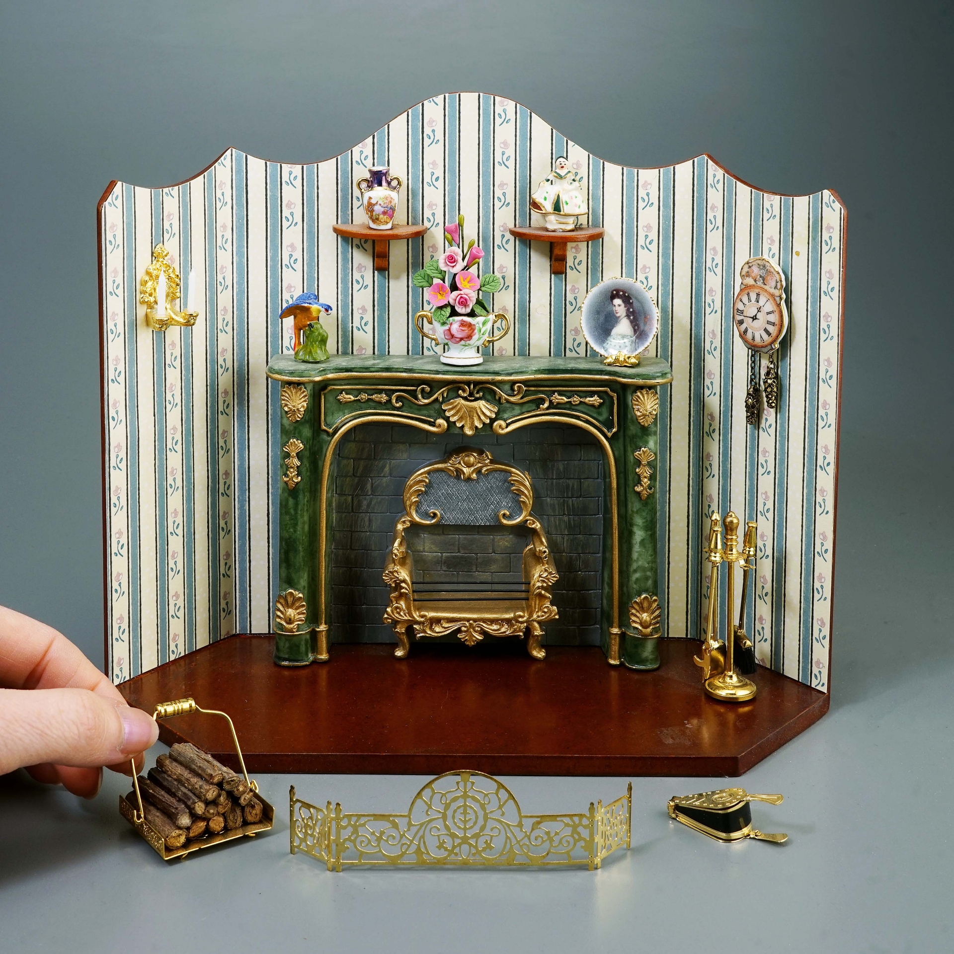 Panorama-Wandbild "Kaminzimmer"