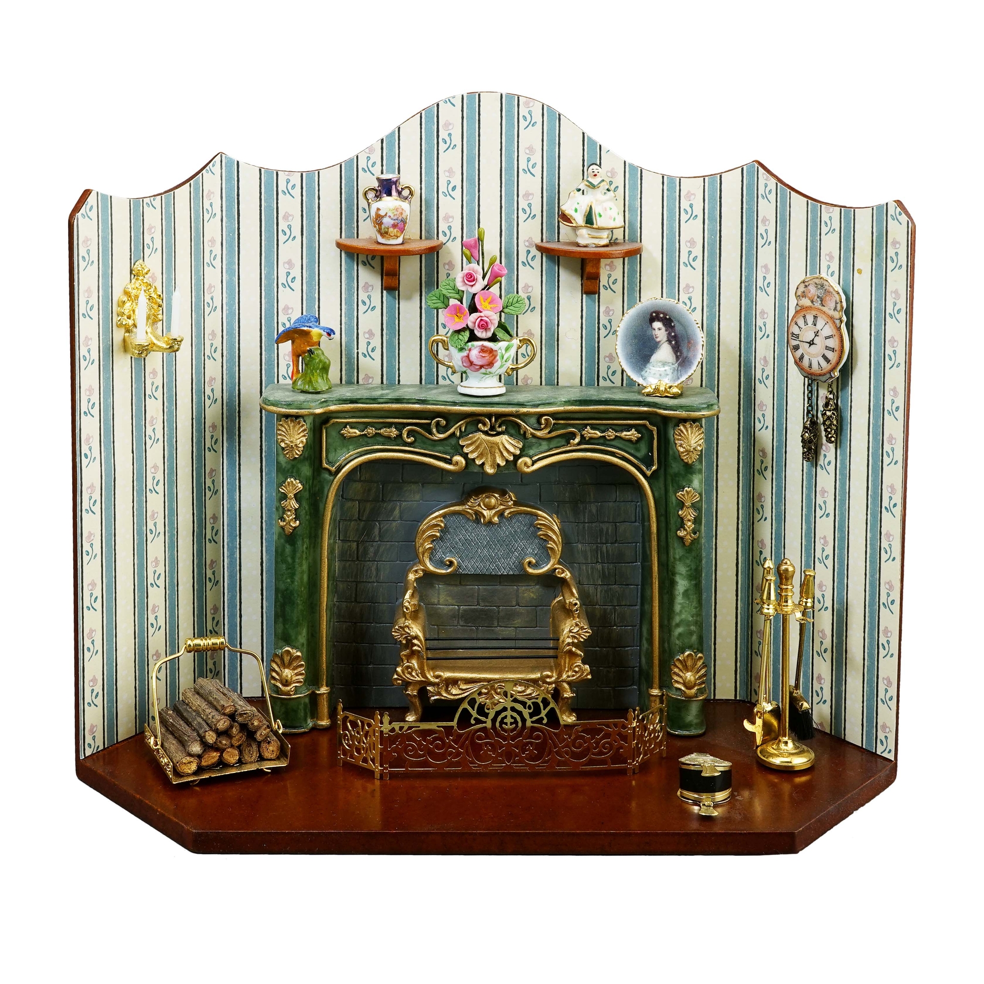 Panorama-Wandbild "Kaminzimmer"
