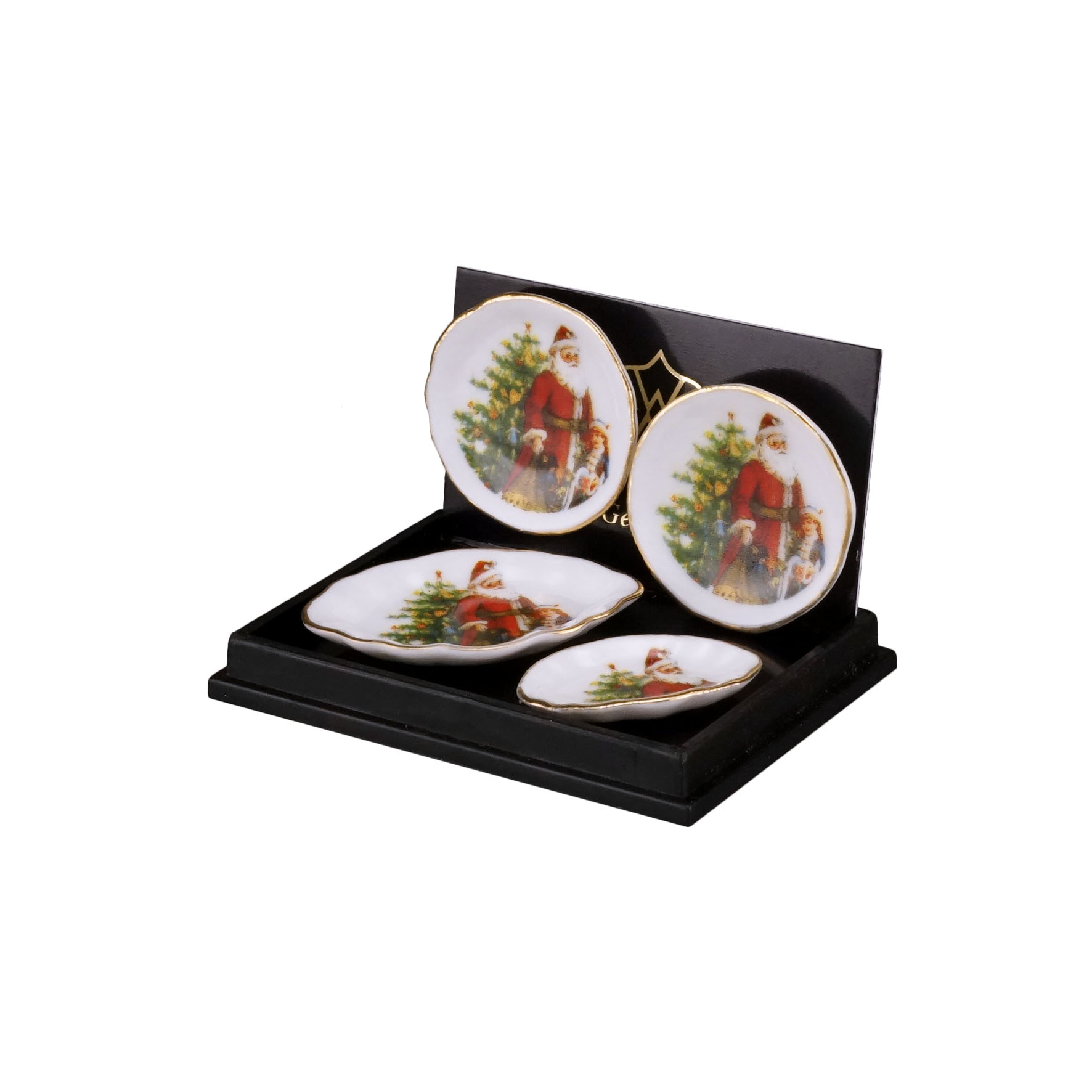 2 Speisegedecke - Dekor "Weihnachtsmann"