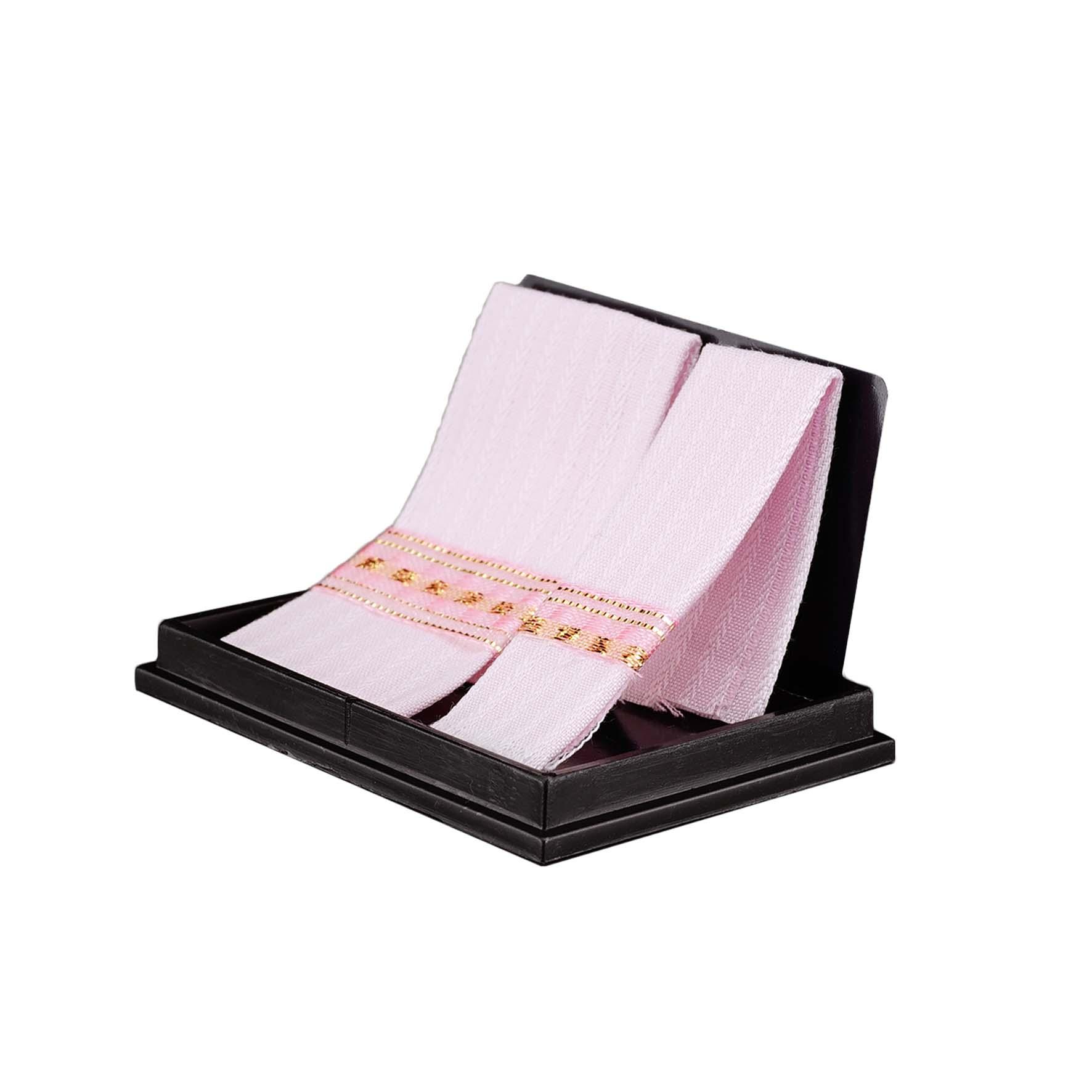 Handtuchset - Rosé mit goldenen Ornamenten