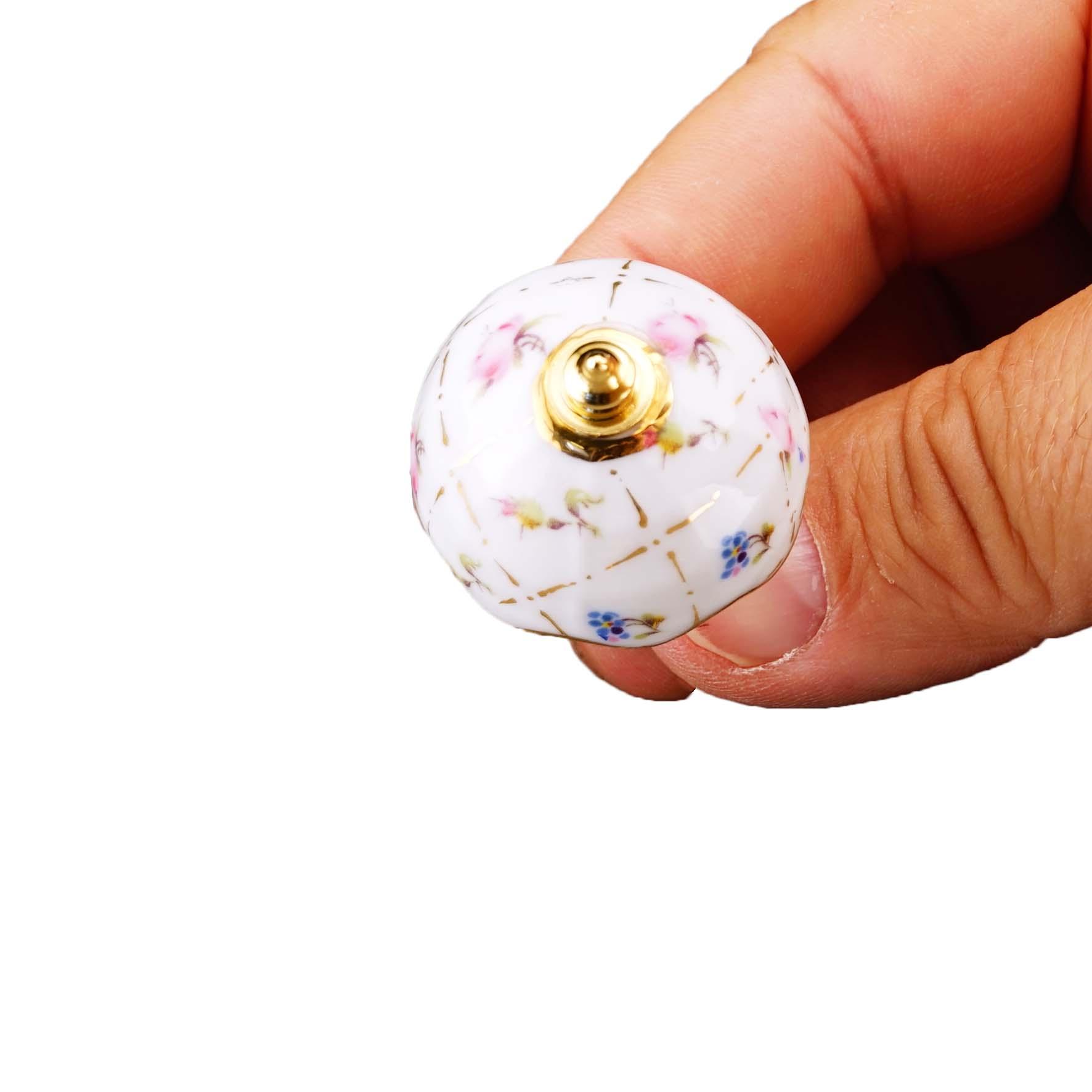 Antike Lampe - Dekor Gold-Karo