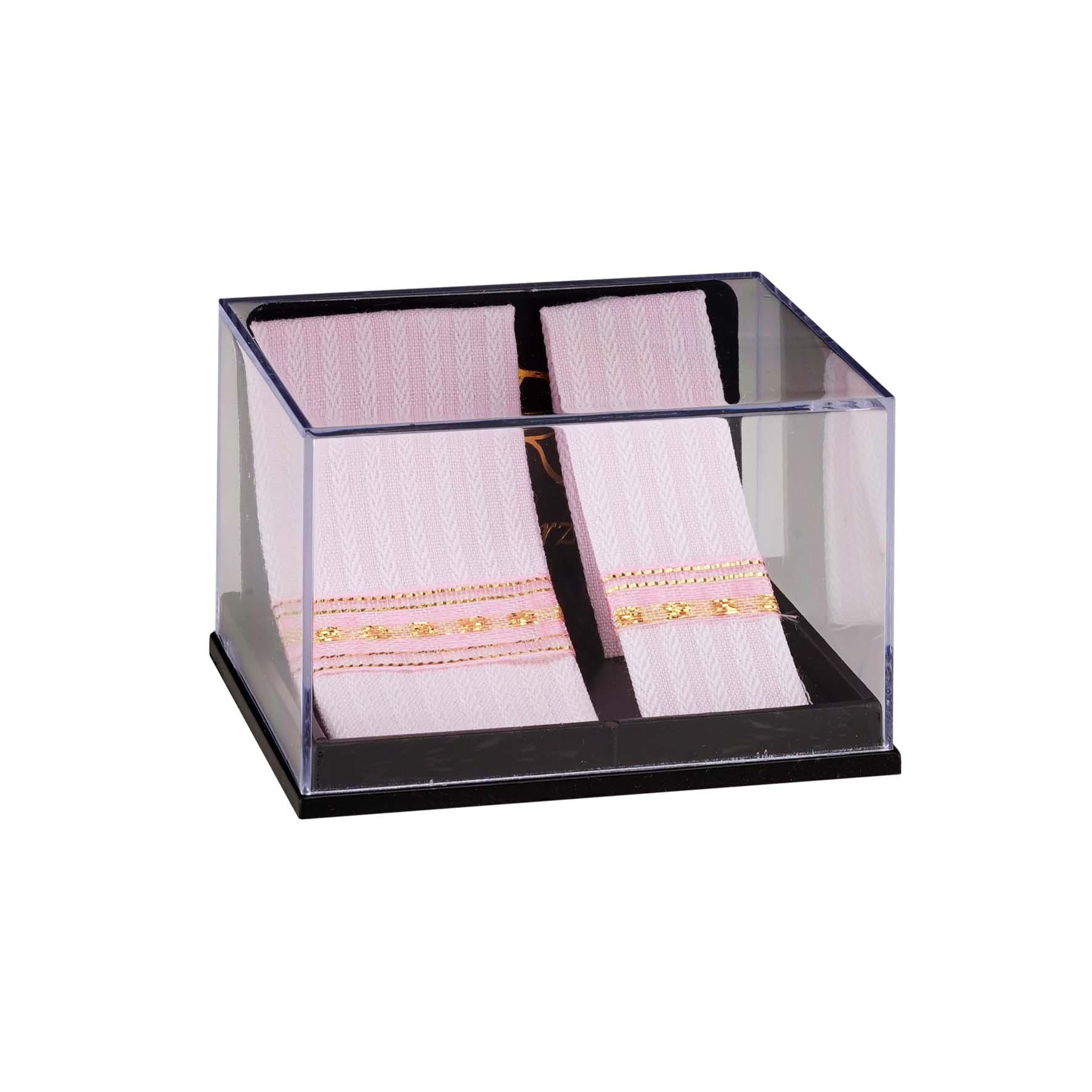 Handtuchset - Rosé mit goldenen Ornamenten