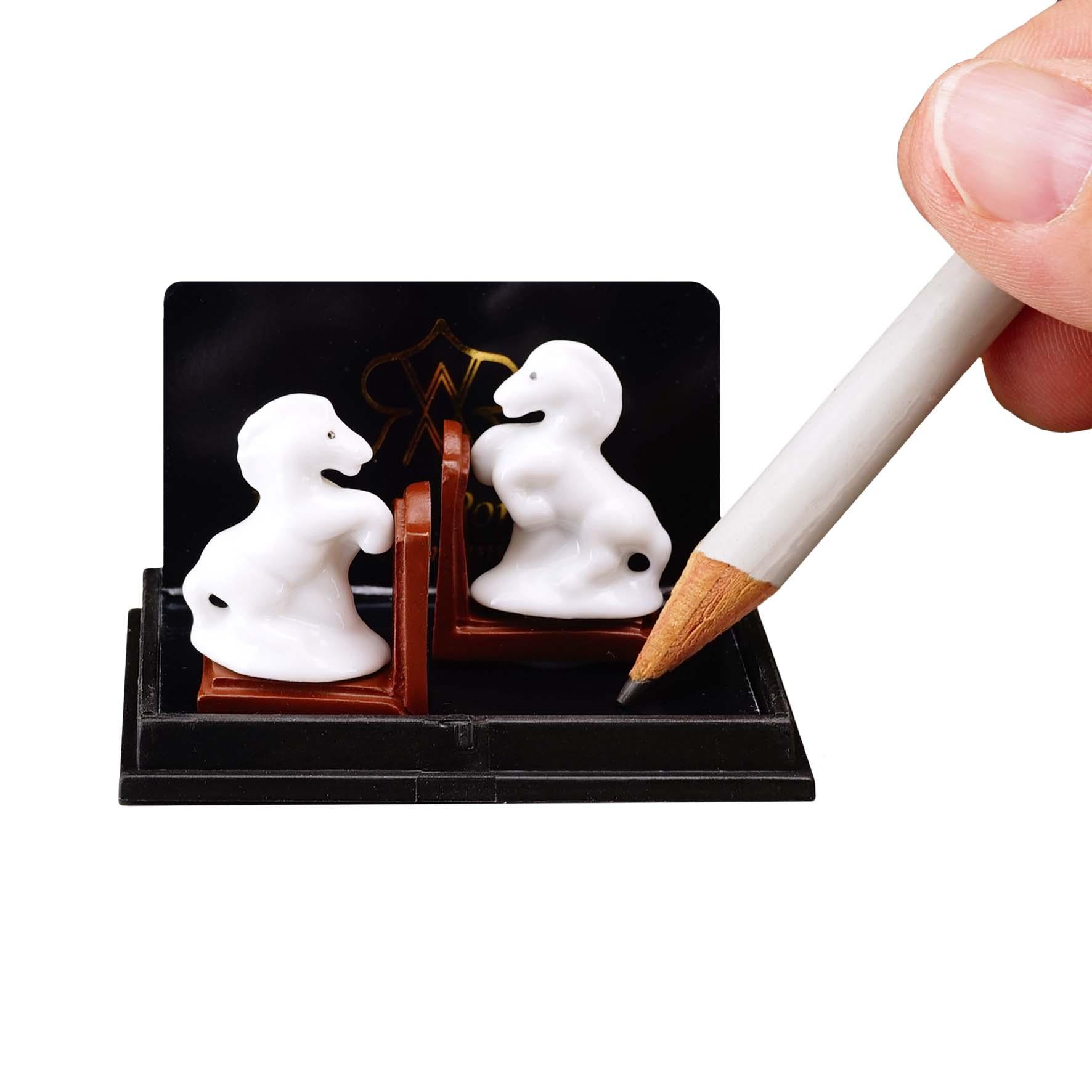 2 Buchstützen mit Pferdefiguren