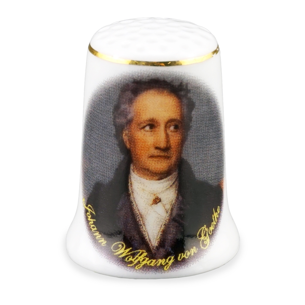 Fingerhut Porzellan "Johann Wolfgang von Goethe"