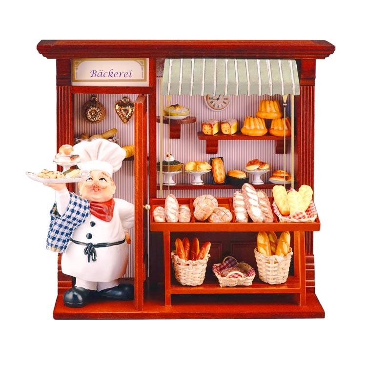 Bäckerei mit Beleuchtung