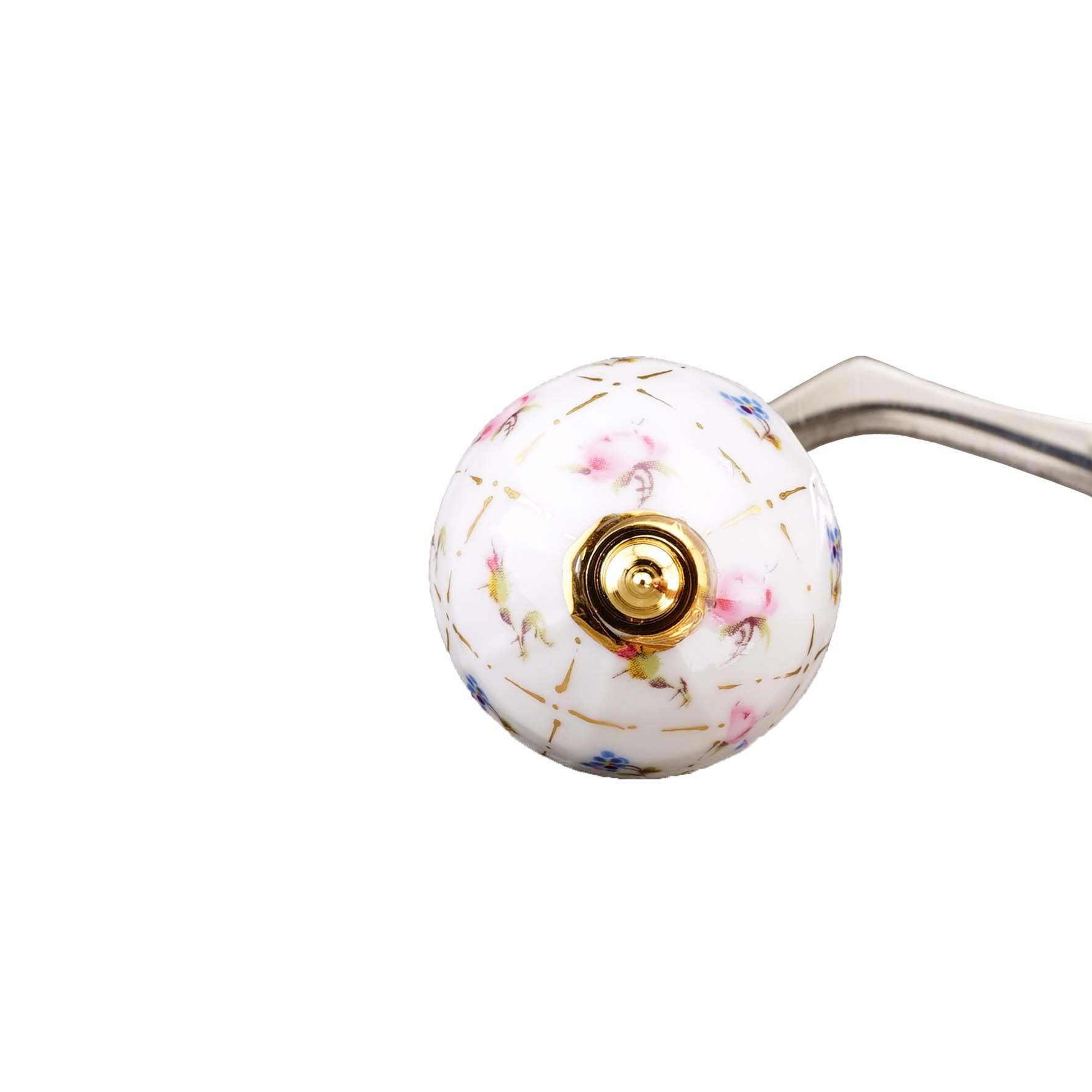 Antike Lampe - Dekor Gold-Karo