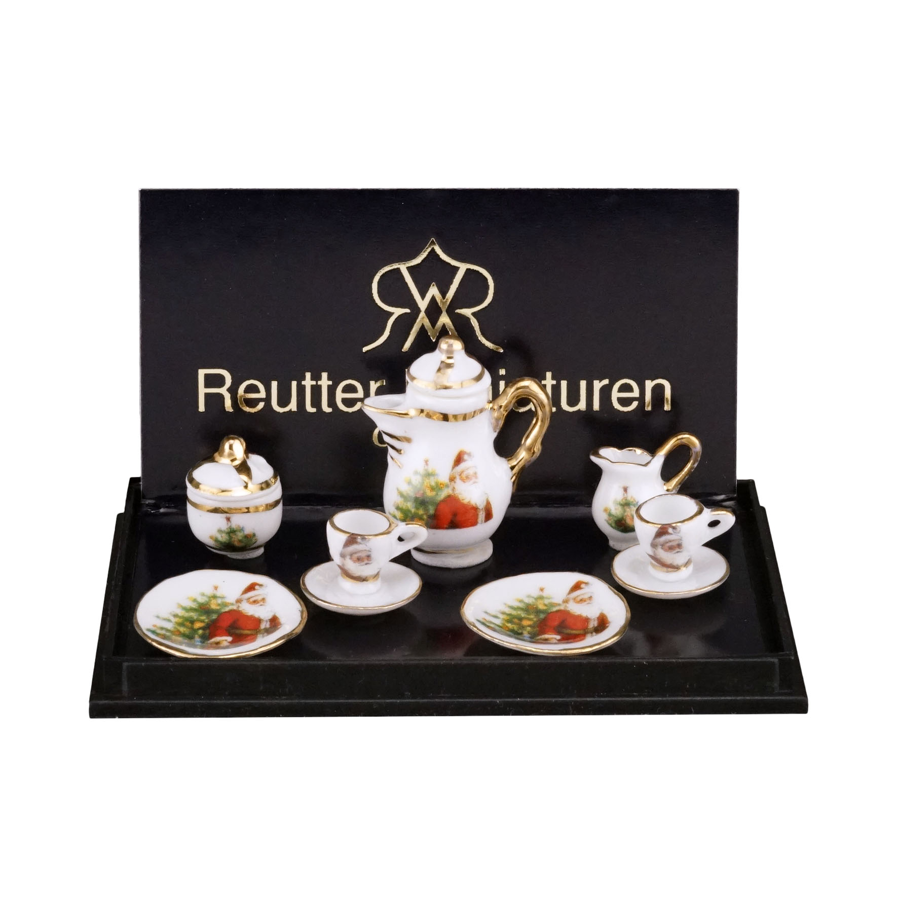 Kaffeeservice 2 Personen - Dekor "Weihnachtsmann"