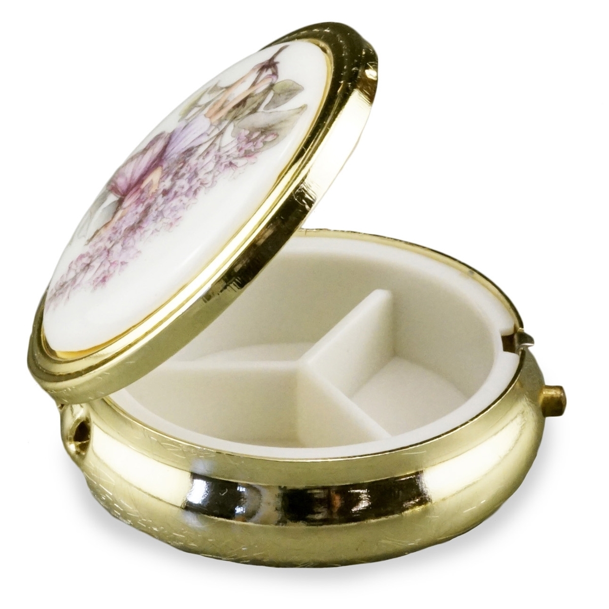 Pillendose "Elfe Flieder"