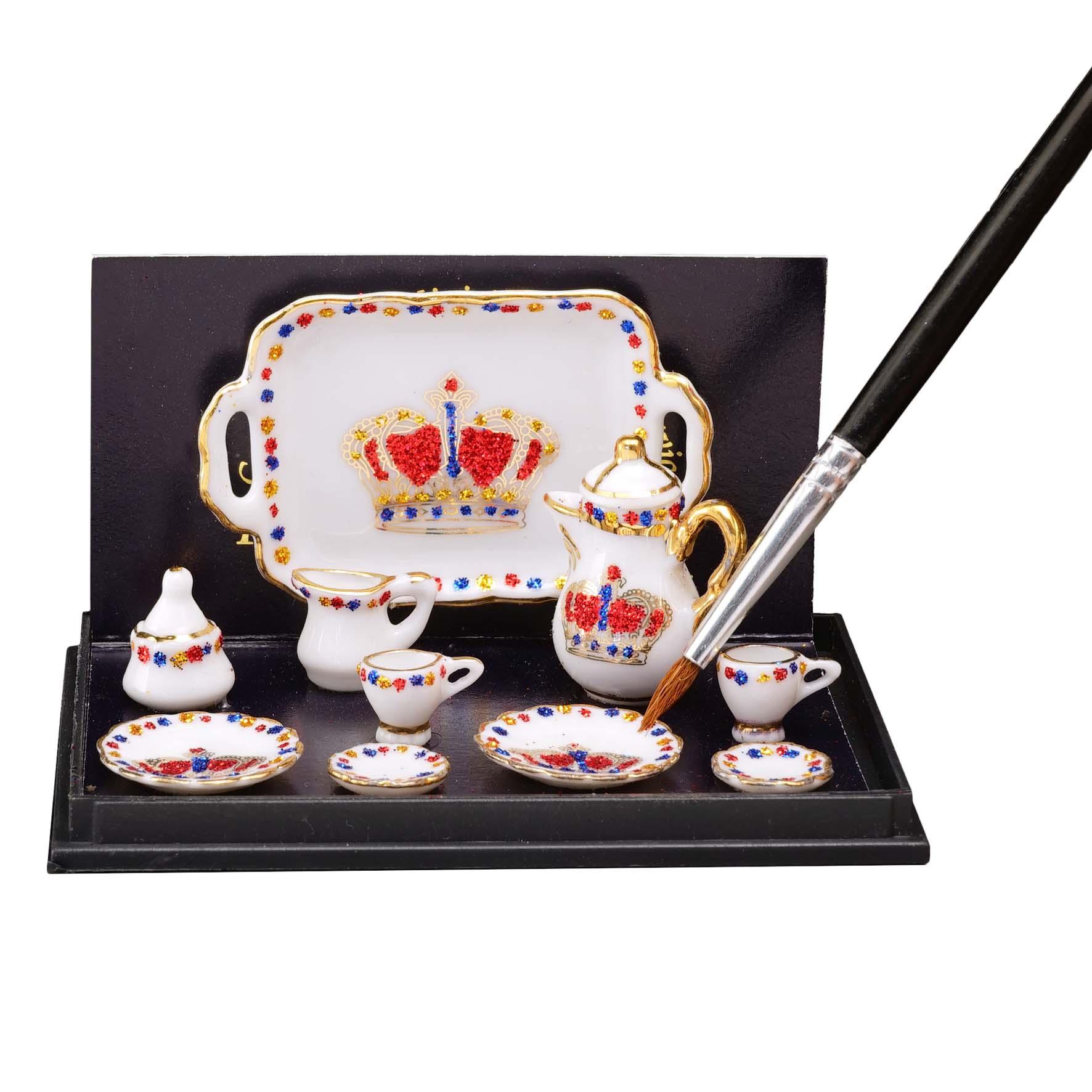 Kaffeeservice 15 teilig - Dekor Goldkrone