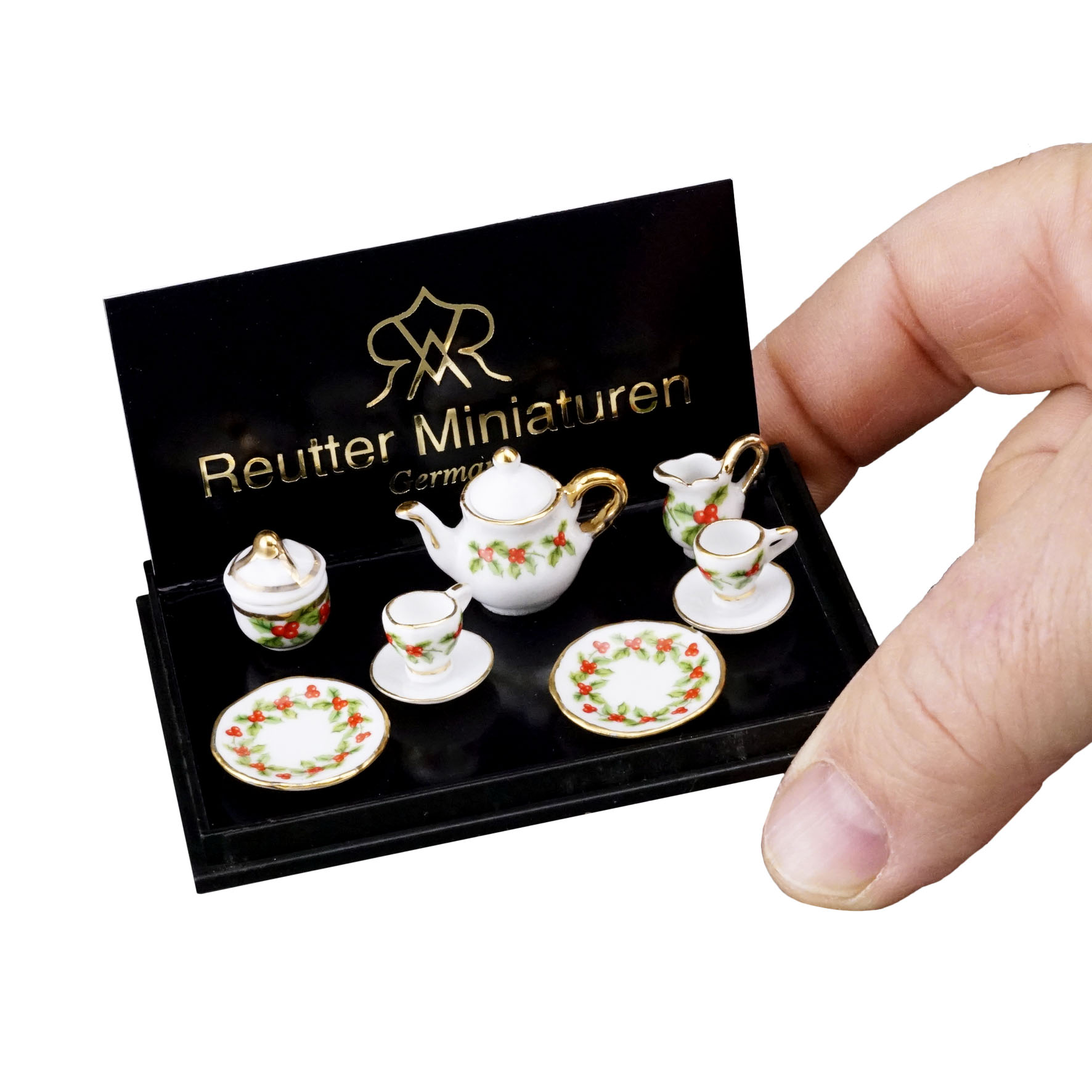 Kaffeeservice 2 Personen - Dekor "Mistelzweig"