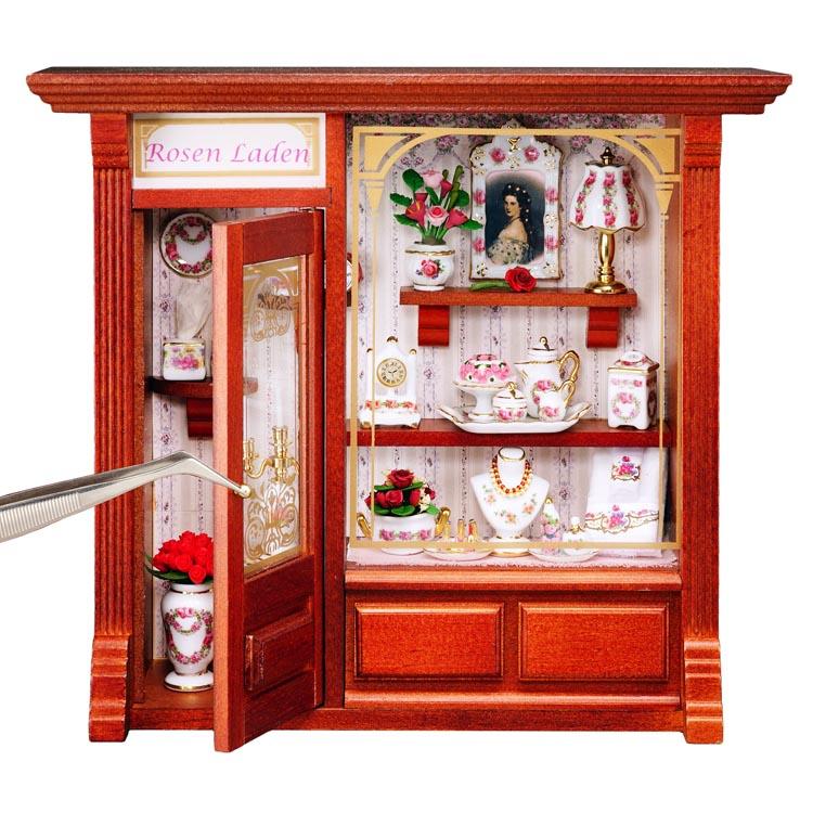 Rosenladen mit Beleuchtung